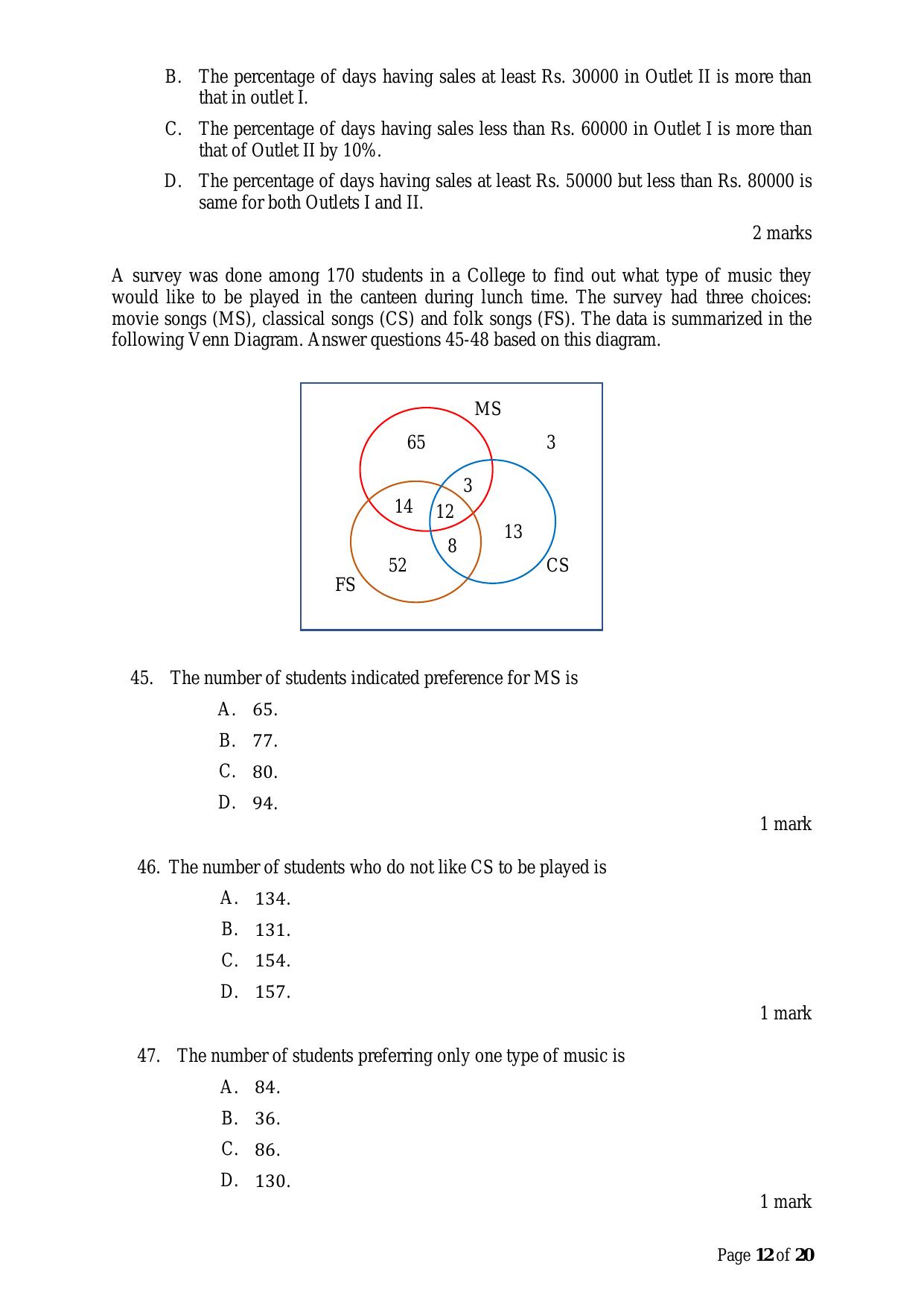 ACET June 2022 Question Papers - Page 12