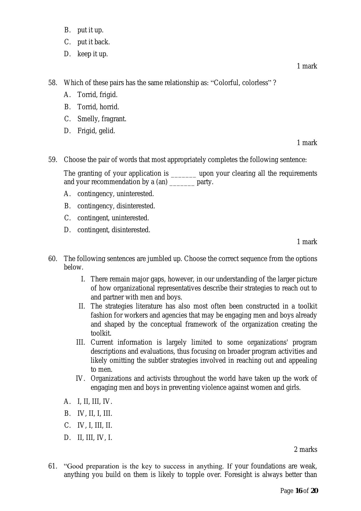 ACET June 2022 Question Papers - Page 16
