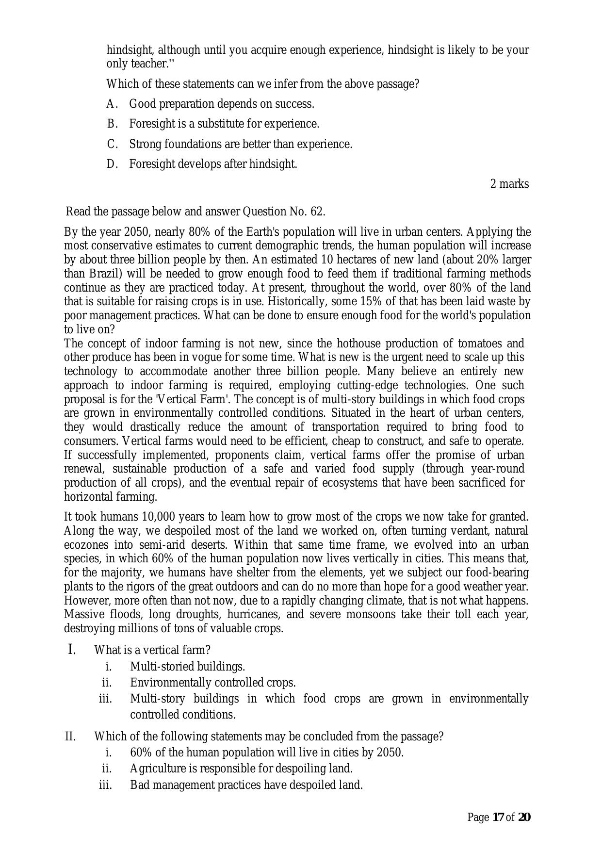 ACET June 2022 Question Papers - Page 17
