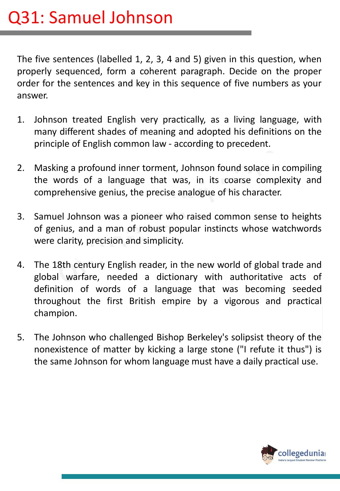 CAT 2017 CAT VARC Slot 2 Question Paper - Page 18