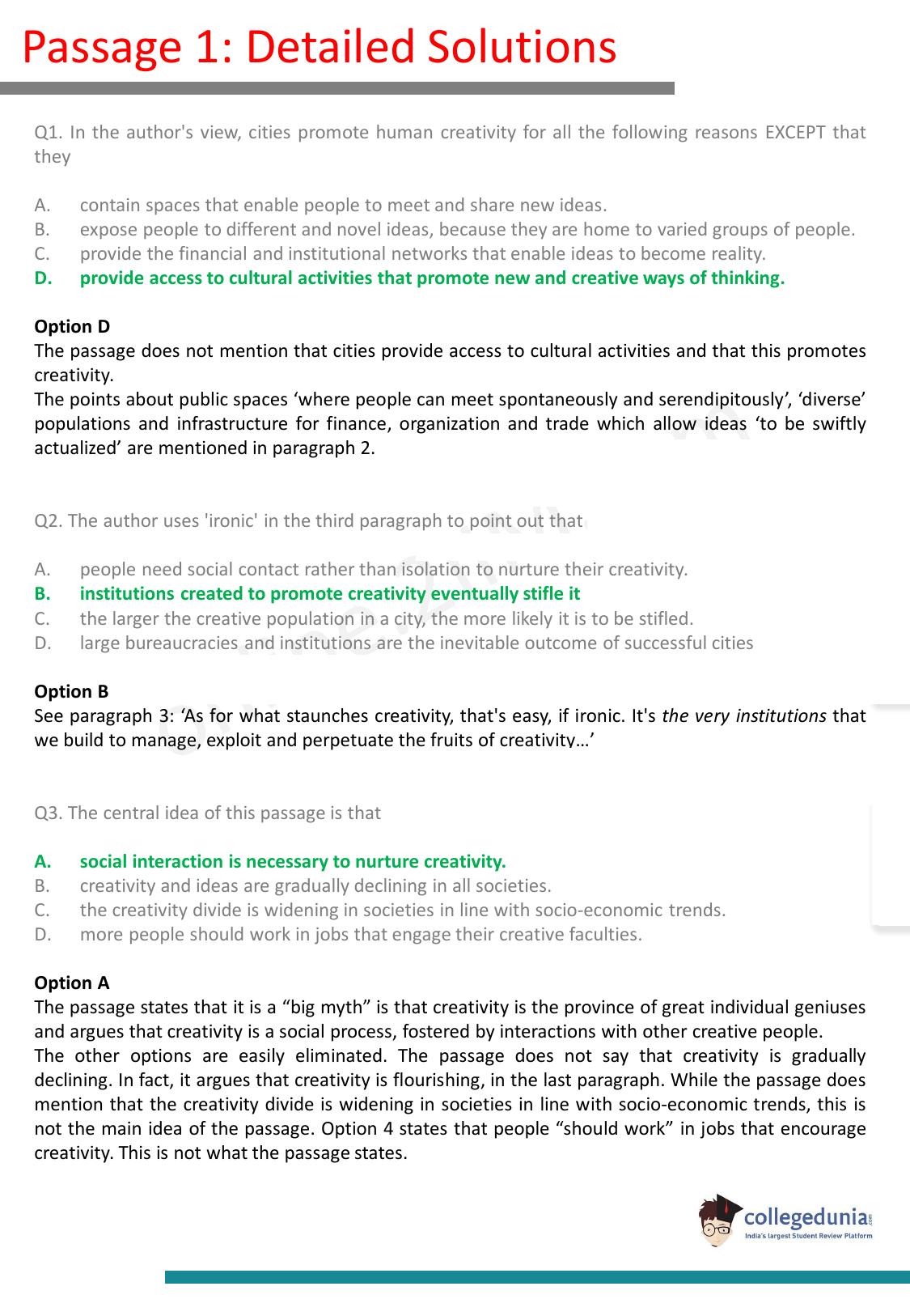 CAT 2017 CAT VARC Slot 2 Question Paper - Page 23