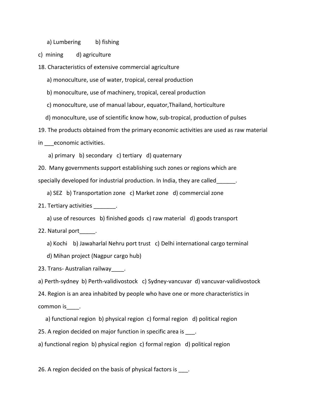 Maharashtra Board Class 12 Geography Sample Papers - Page 4