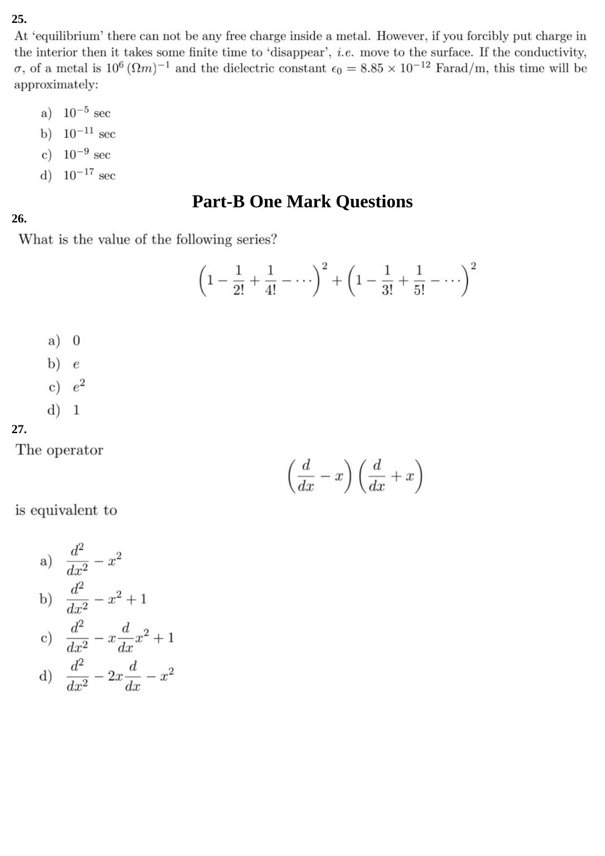 JEST 2013 Physics Question Paper with Answer key - Page 7
