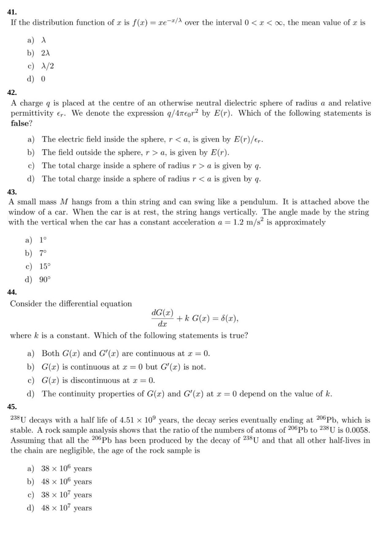 JEST 2013 Physics Question Paper with Answer key - Page 11