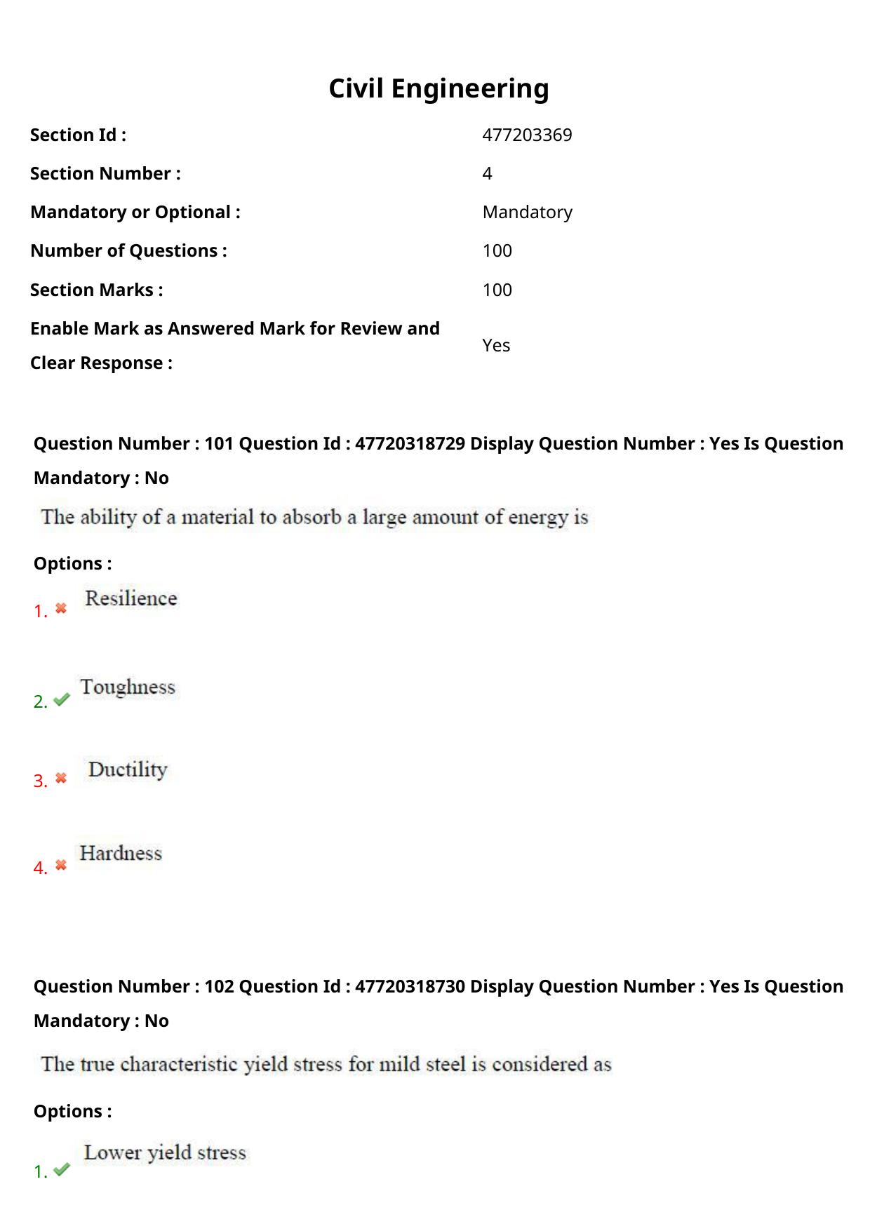 AP ECET 2021 - Civil Engineering Question Paper With Preliminary Keys Shift1 - Page 55