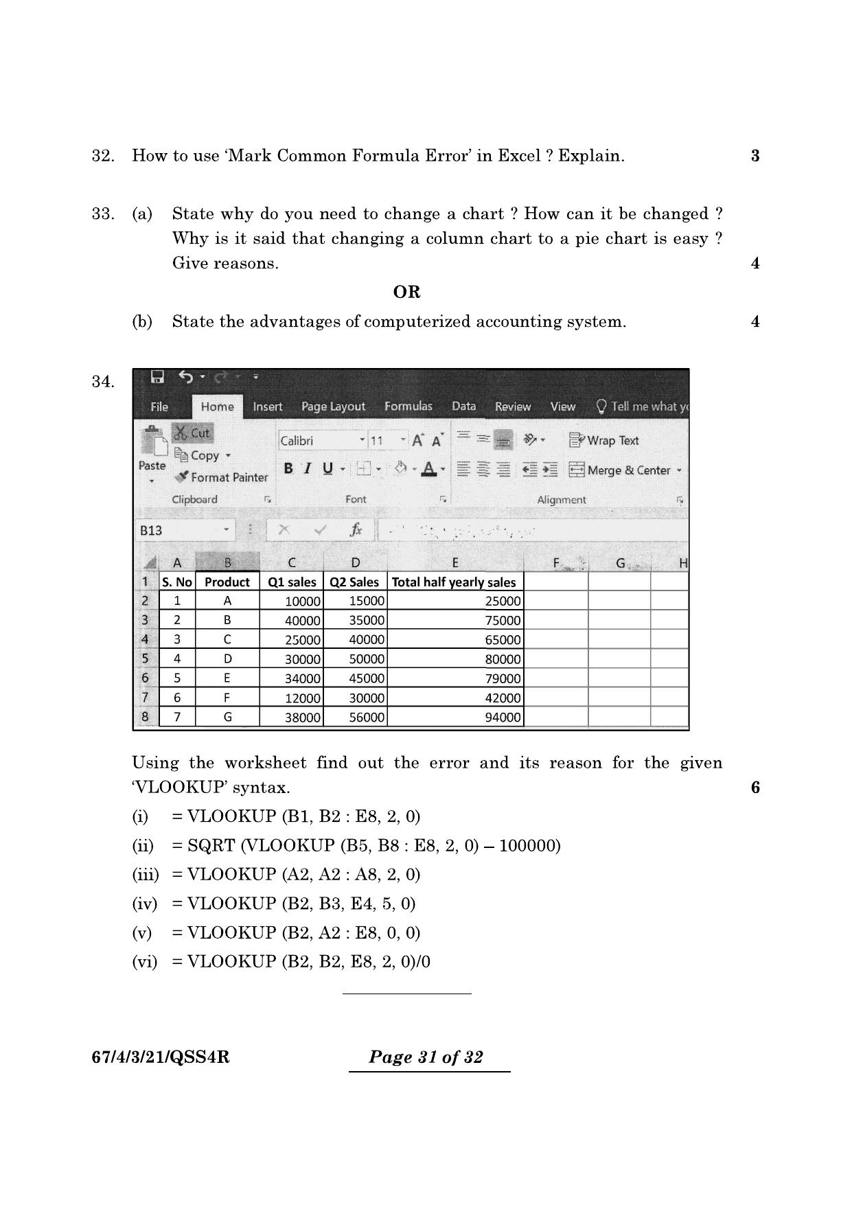 CBSE Class 12 67-4-3 Accountancy 2024 Question Paper - Page 31
