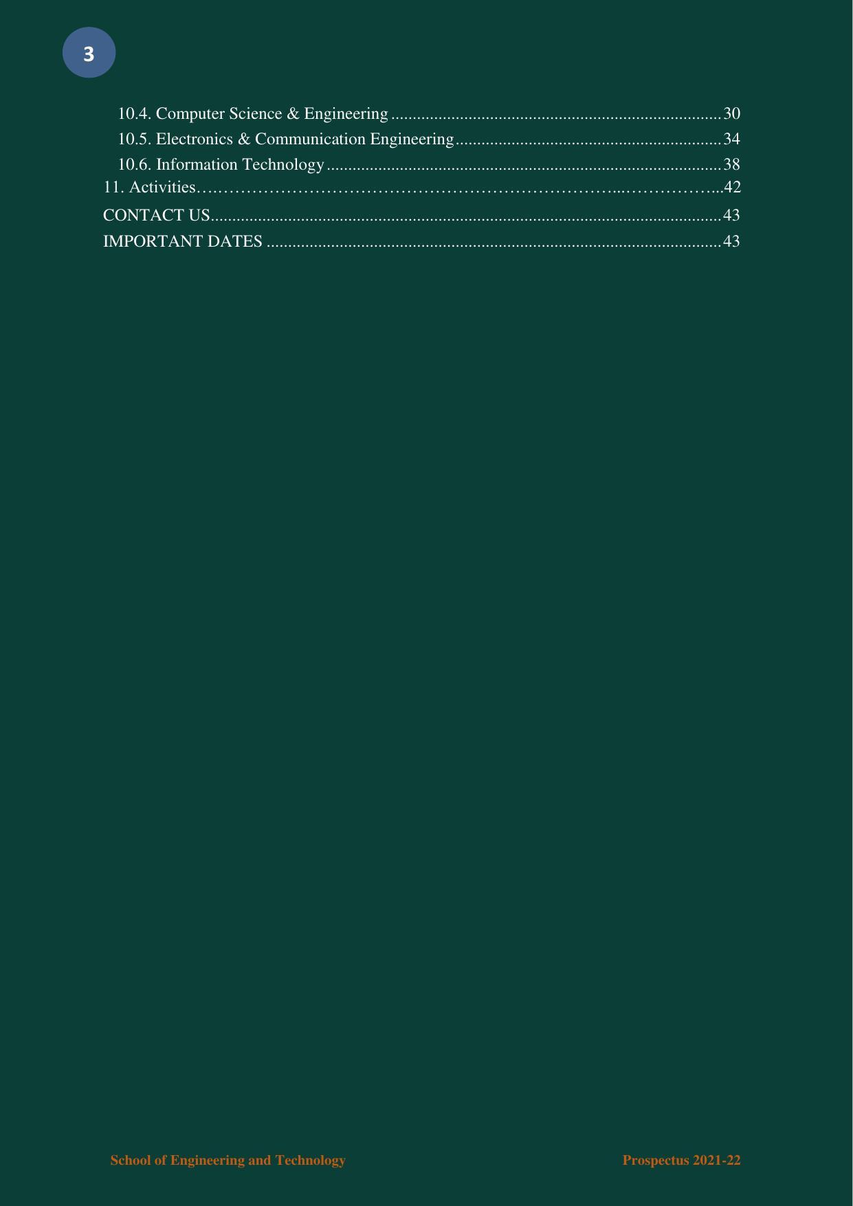 Nagaland University, Kohima B.tech Brochure 2021-22 - Page 3