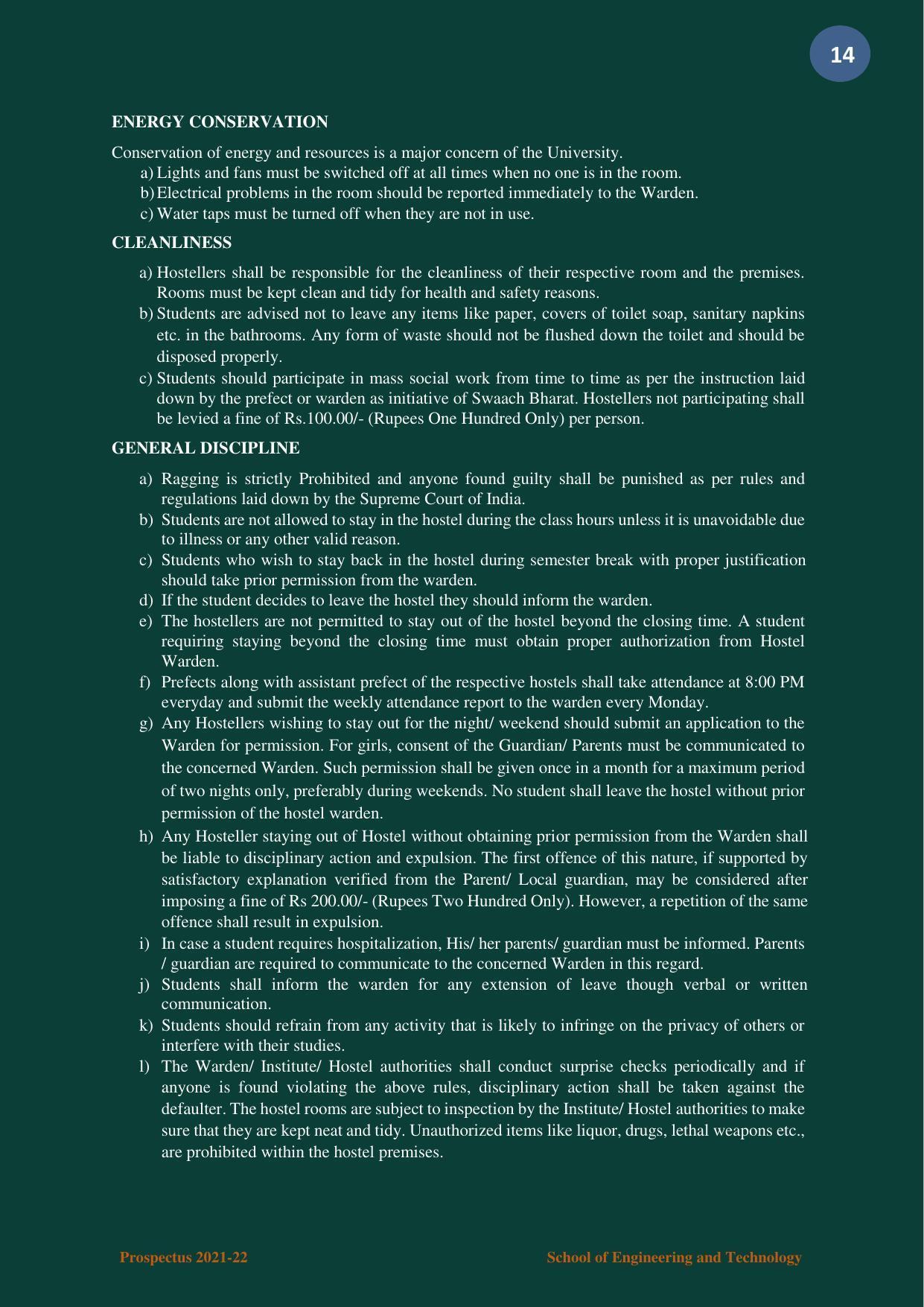 Nagaland University, Kohima B.tech Brochure 2021-22 - Page 14