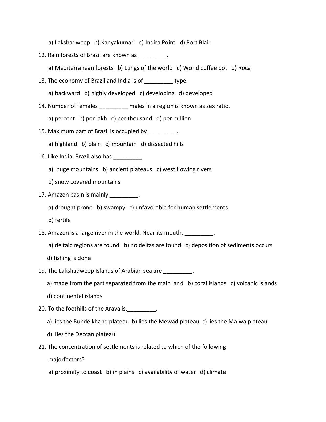 Maharashtra Board Class 10 Geography (English Medium) 2023 Question Bank - Page 3