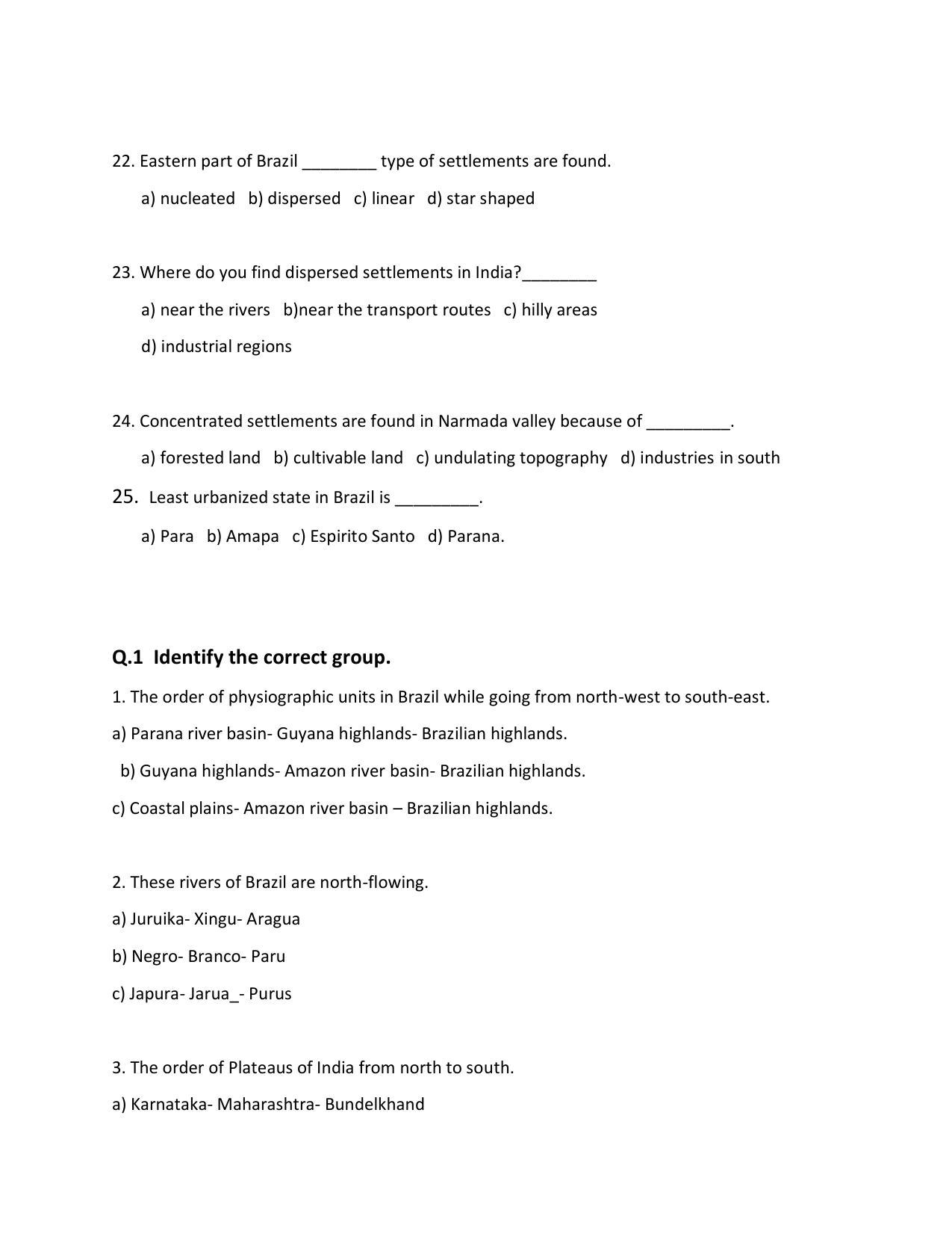 Maharashtra Board Class 10 Geography (English Medium) 2023 Question Bank - Page 4