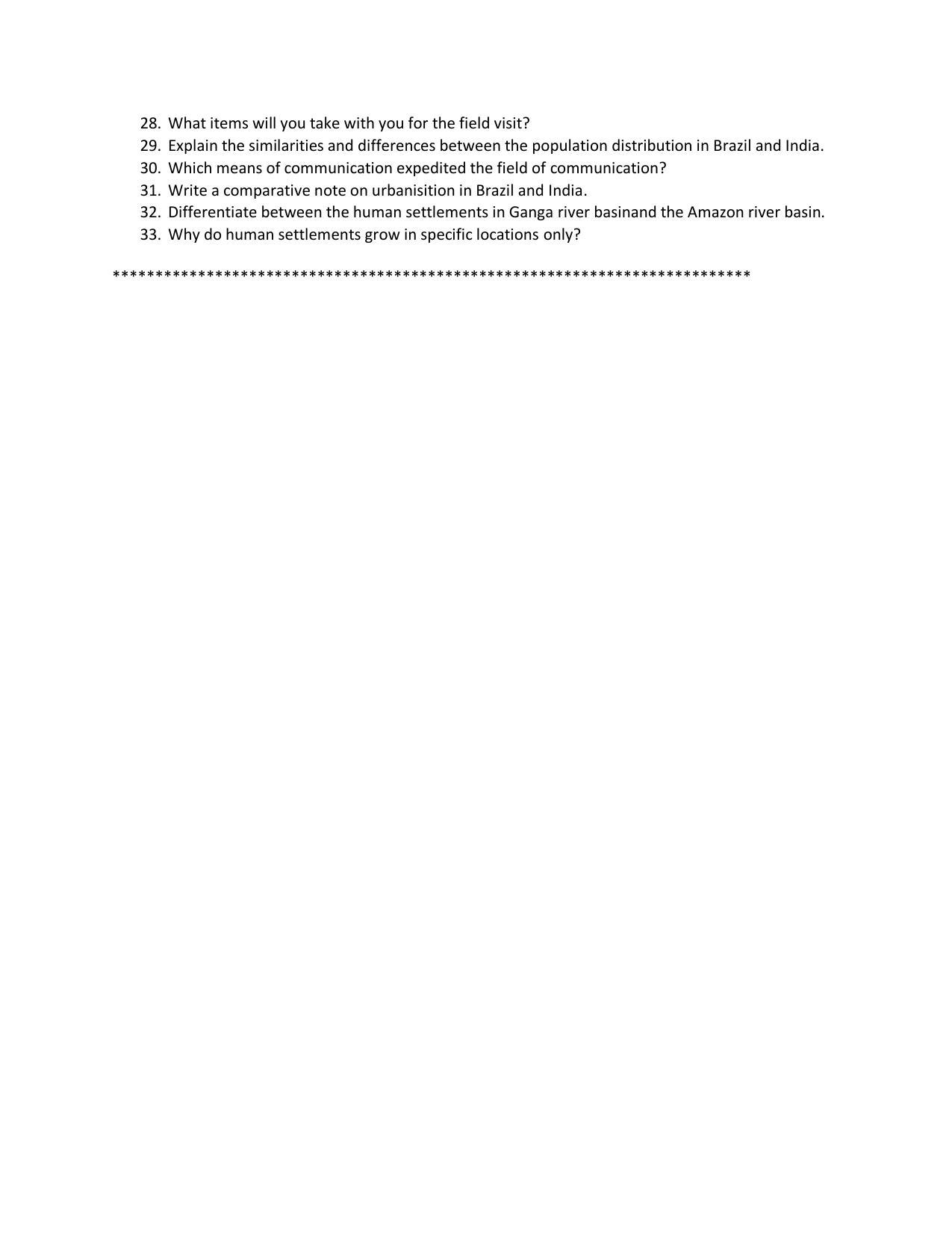 Maharashtra Board Class 10 Geography (English Medium) 2023 Question Bank - Page 27