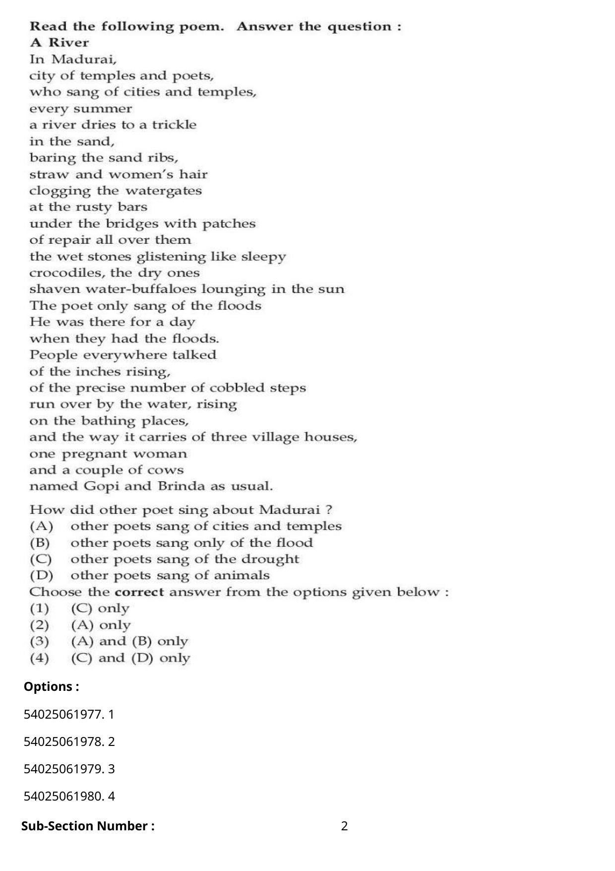 CUET 2023 English-Manipuri Shift 2 Question Papers - Page 11