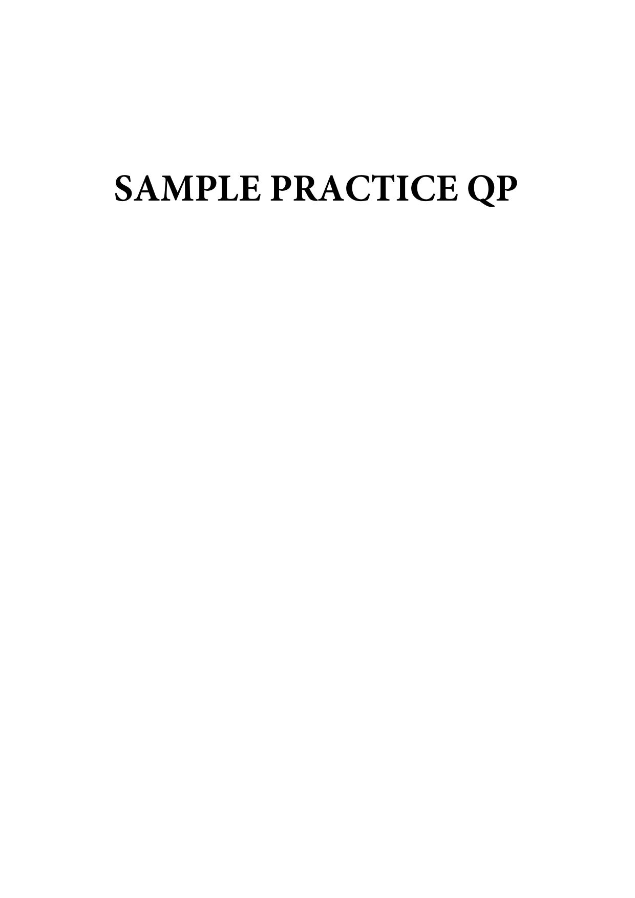MAKAUT CET Sample Paper - Page 1