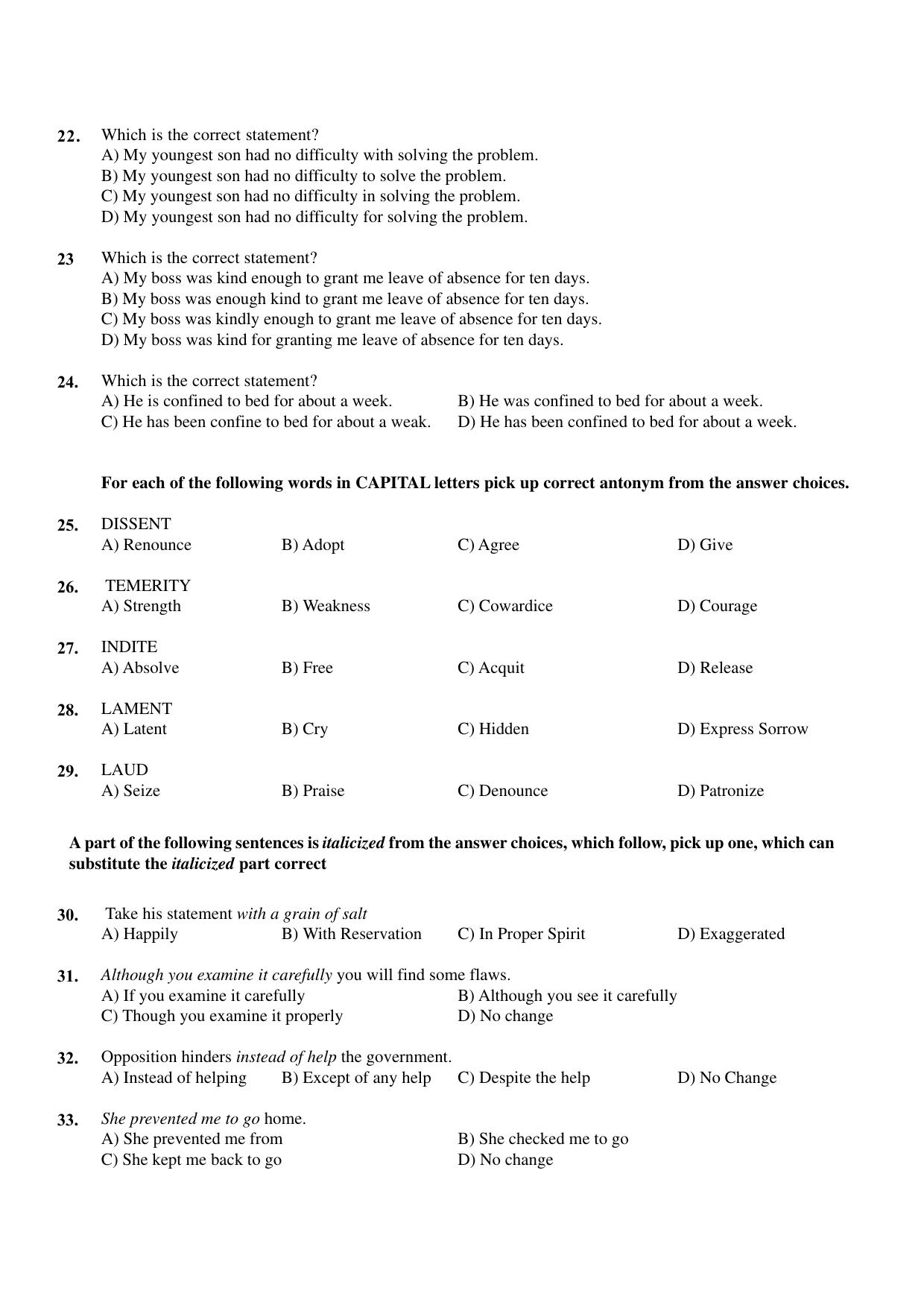 MAKAUT CET Sample Paper - Page 4