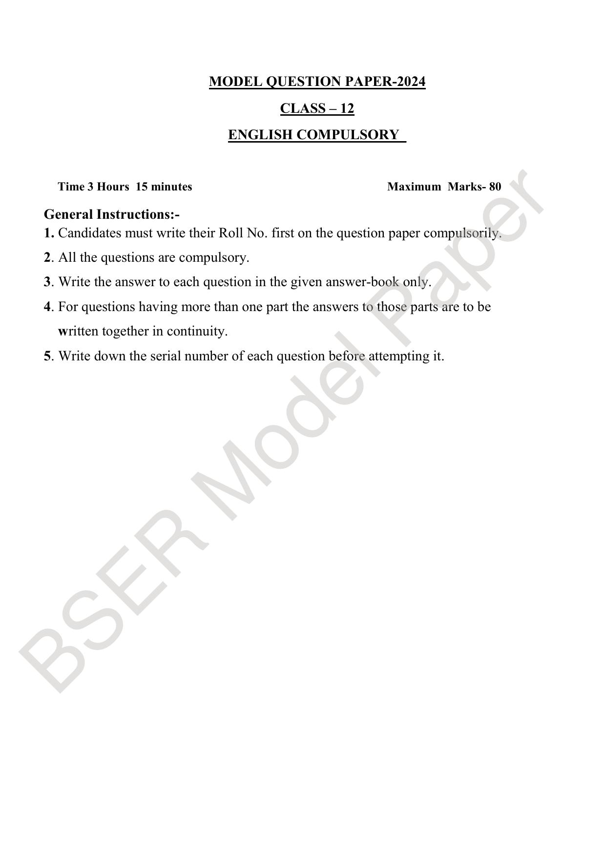 RBSE 2024 Sr Secondary (Compulsory Subjects) Model Question Paper - Page 13