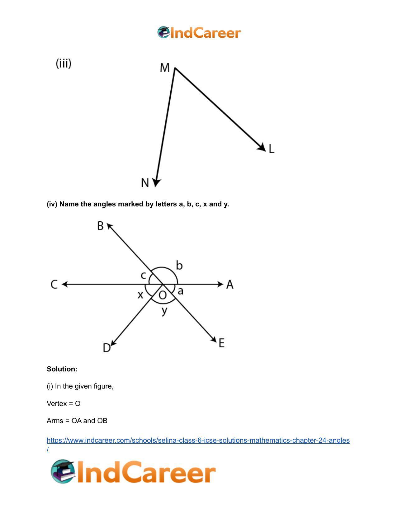 Selina Class 6 ICSE Solutions Mathematics : Chapter 24- Angles - Page 4