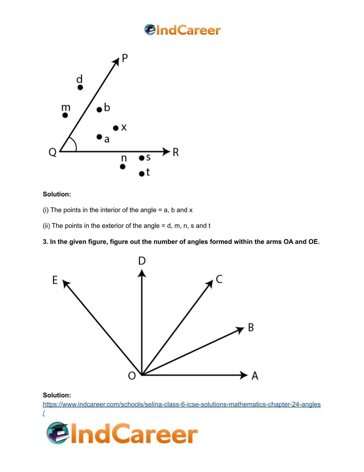 Selina Class 6 ICSE Solutions Mathematics : Chapter 24- Angles - Page 6