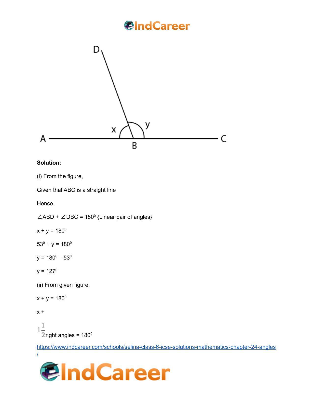 Selina Class 6 ICSE Solutions Mathematics : Chapter 24- Angles - Page 17
