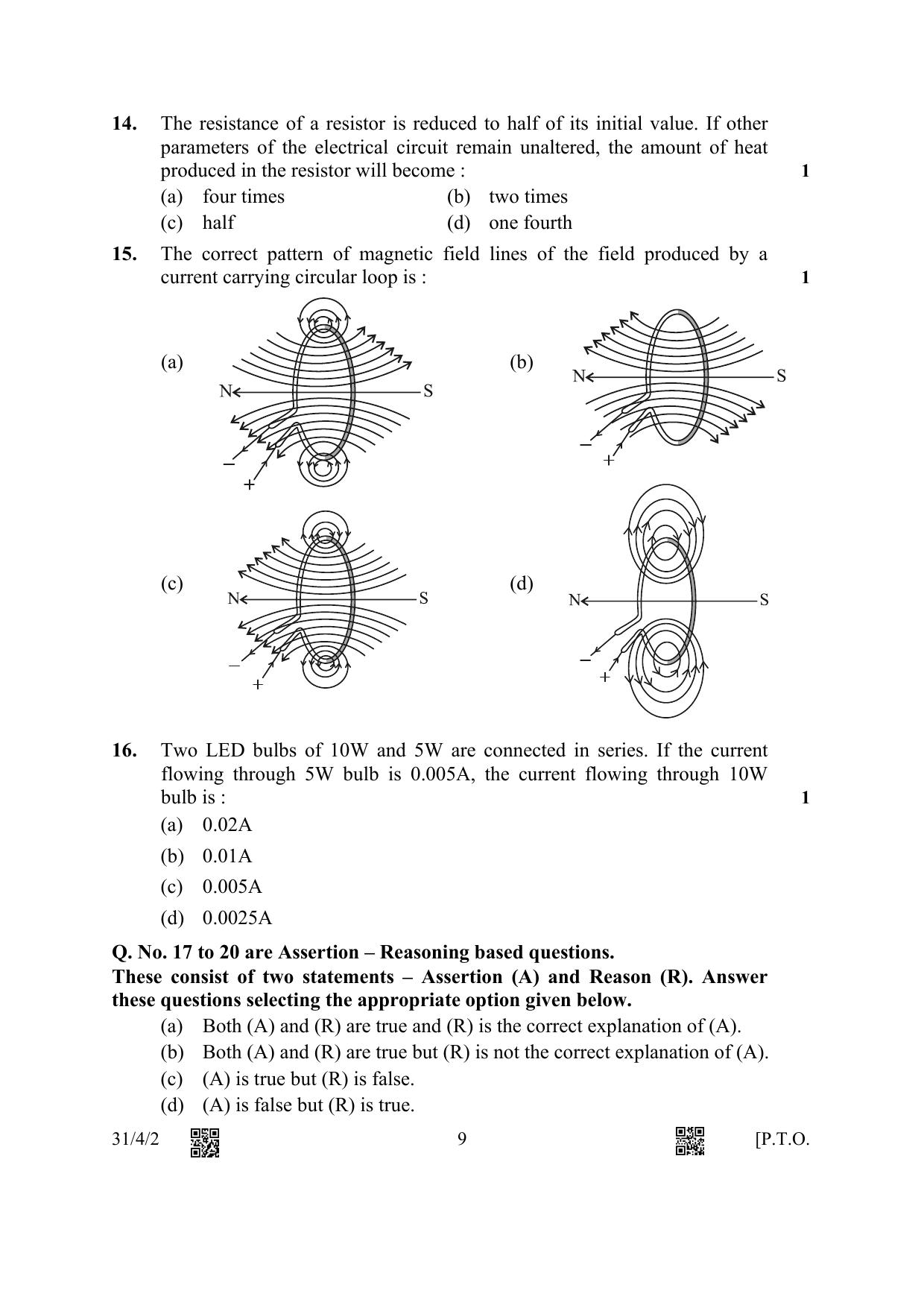 CBSE Class 10 31-4-2 Science 2023 Question Paper - Page 9