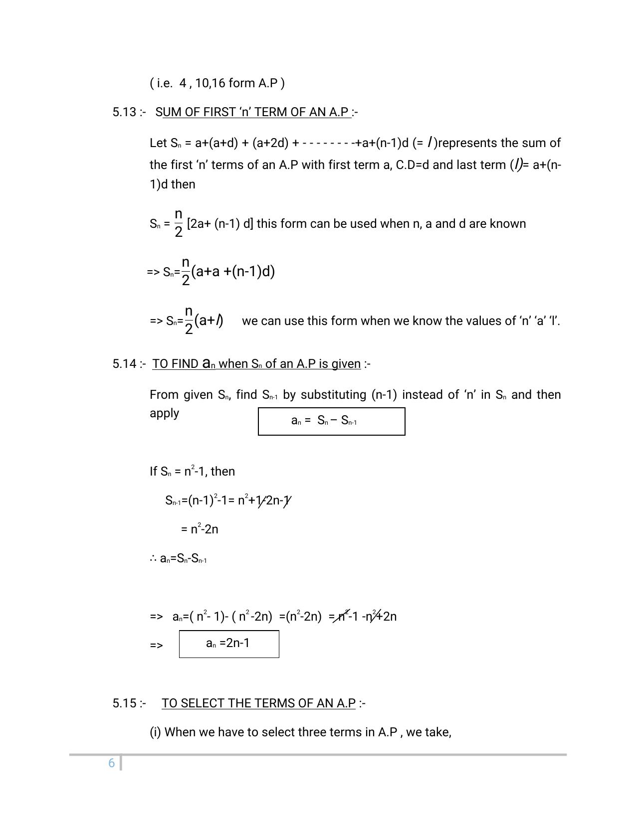 JKBOSE Class 10 Maths: Chapter 5th Arithmetic Progression Question Bank - Page 6