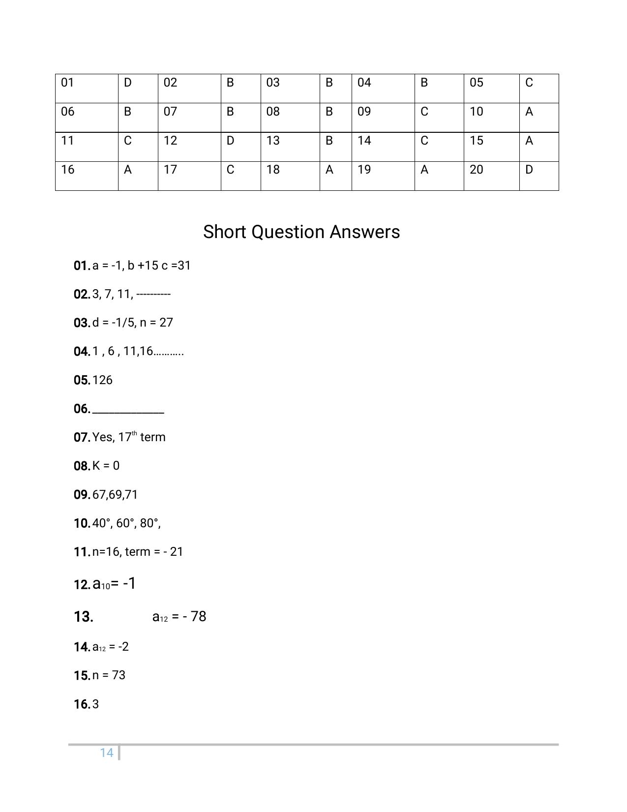 JKBOSE Class 10 Maths: Chapter 5th Arithmetic Progression Question Bank - Page 14