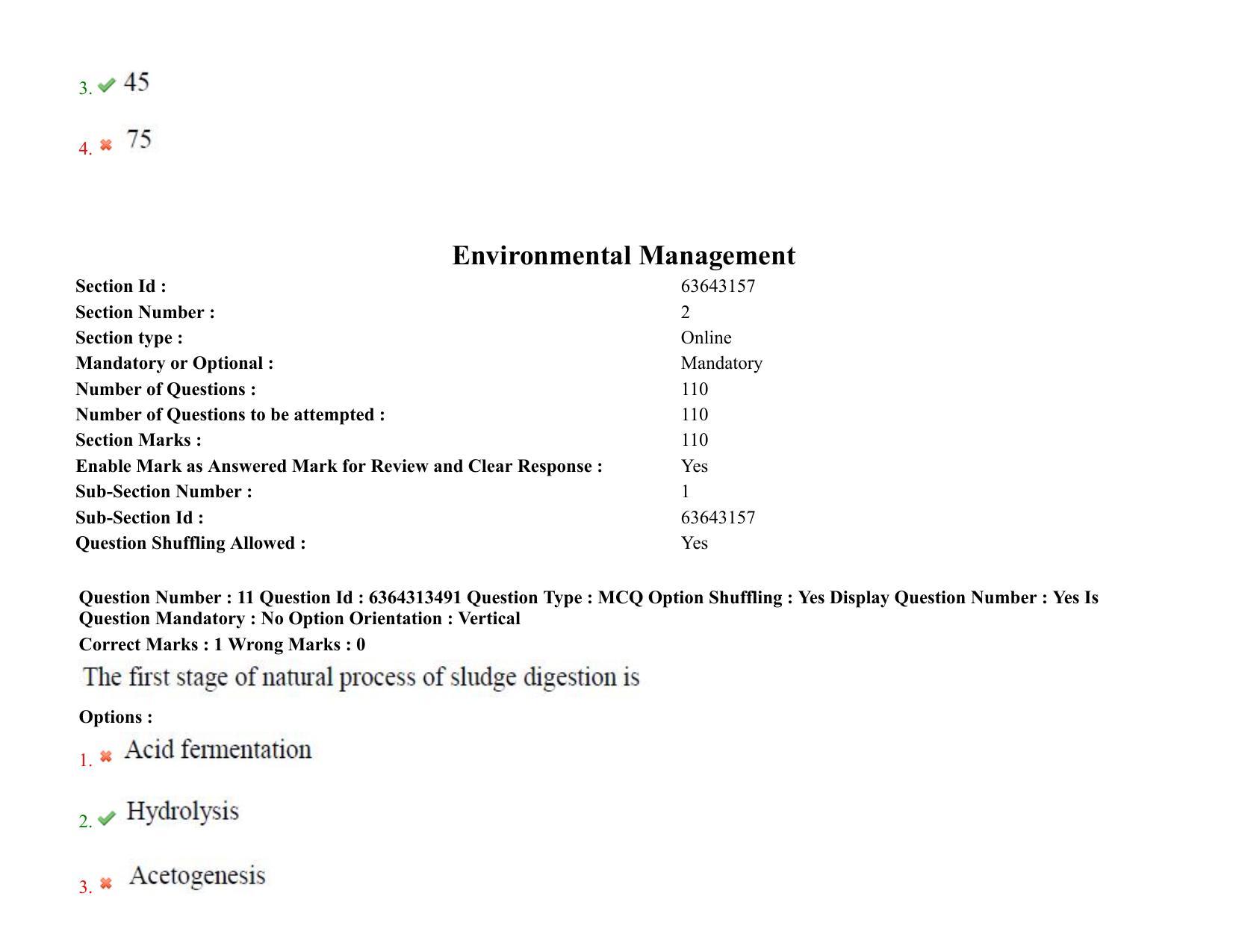 TS PGECET 2021: Environmental Management Question Papers - Page 8