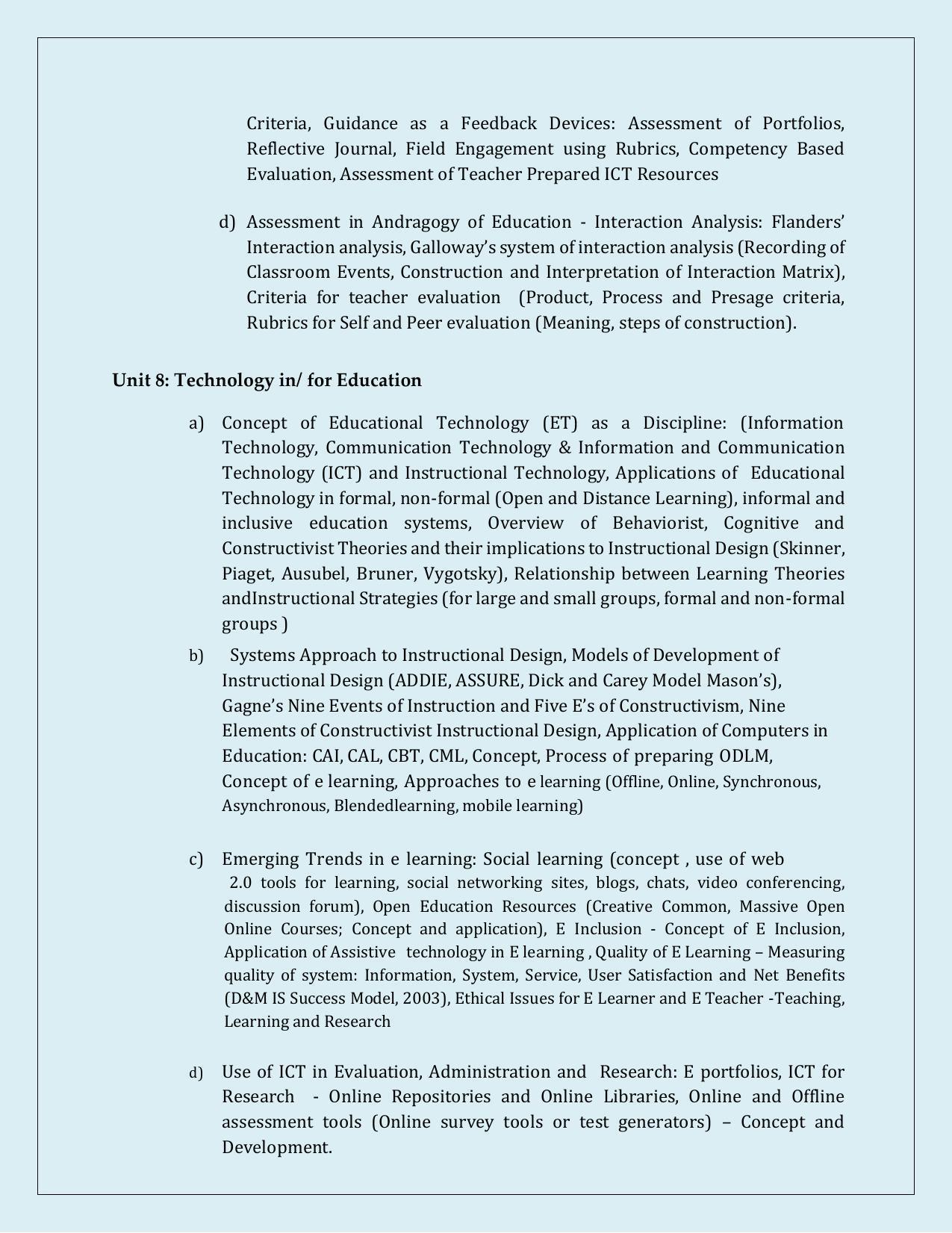 NTA PhD Entrance Exam Education Syllabus - Page 6