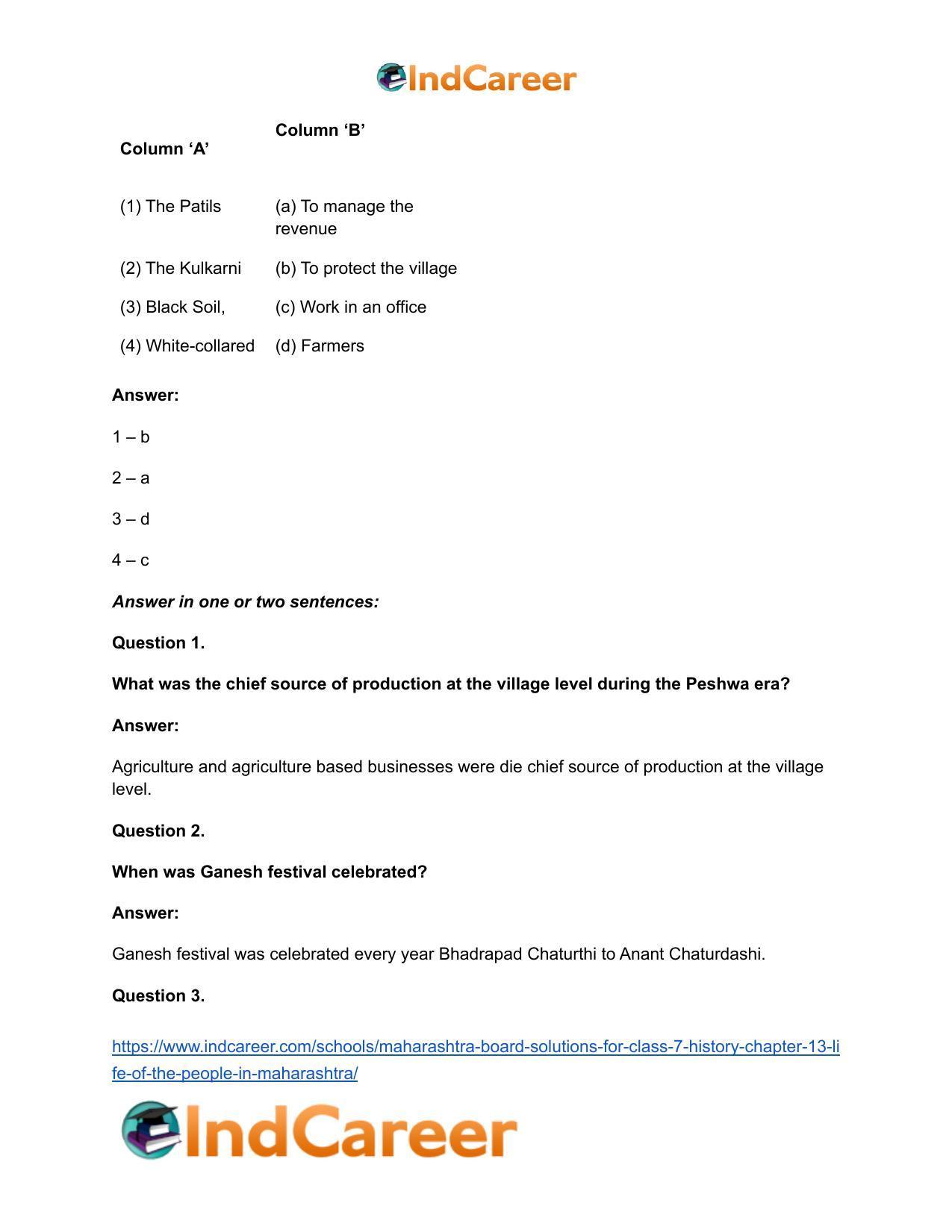 Maharashtra Board Solutions for Class 7- History: Chapter 13- Life of the People in Maharashtra - Page 8