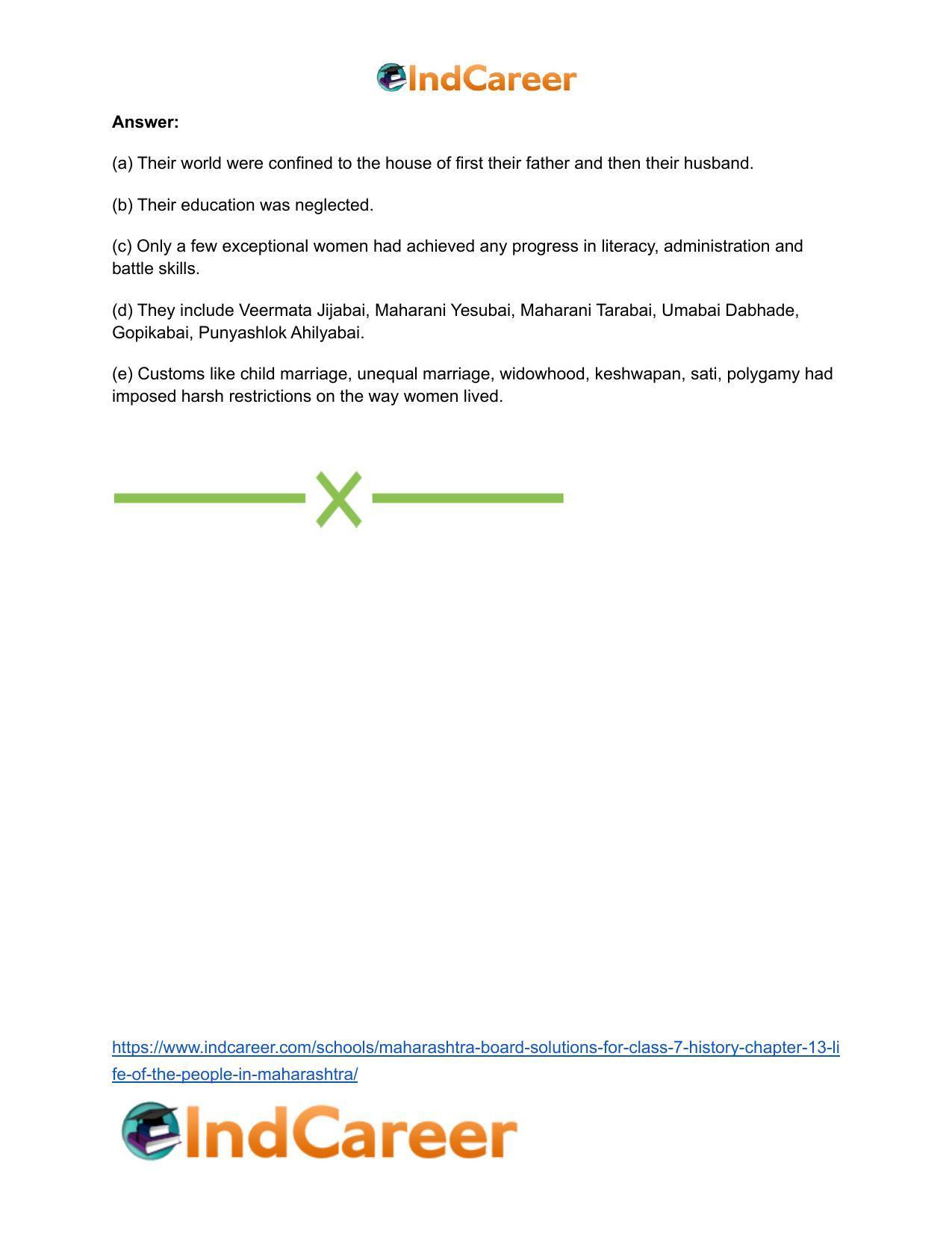 Maharashtra Board Solutions for Class 7- History: Chapter 13- Life of the People in Maharashtra - Page 13