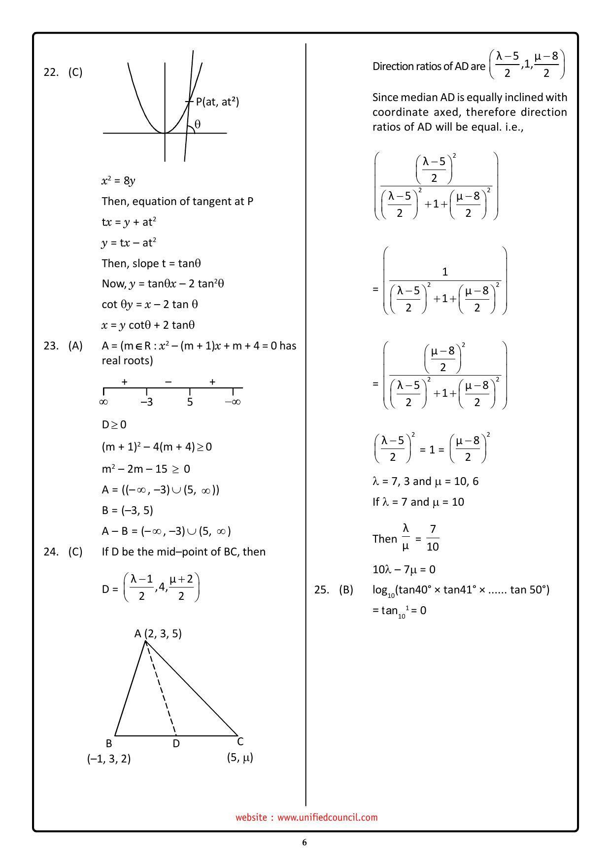 NSTSE 2023 Class 11 PCM Answer Key (Paper Code 487) - Page 6