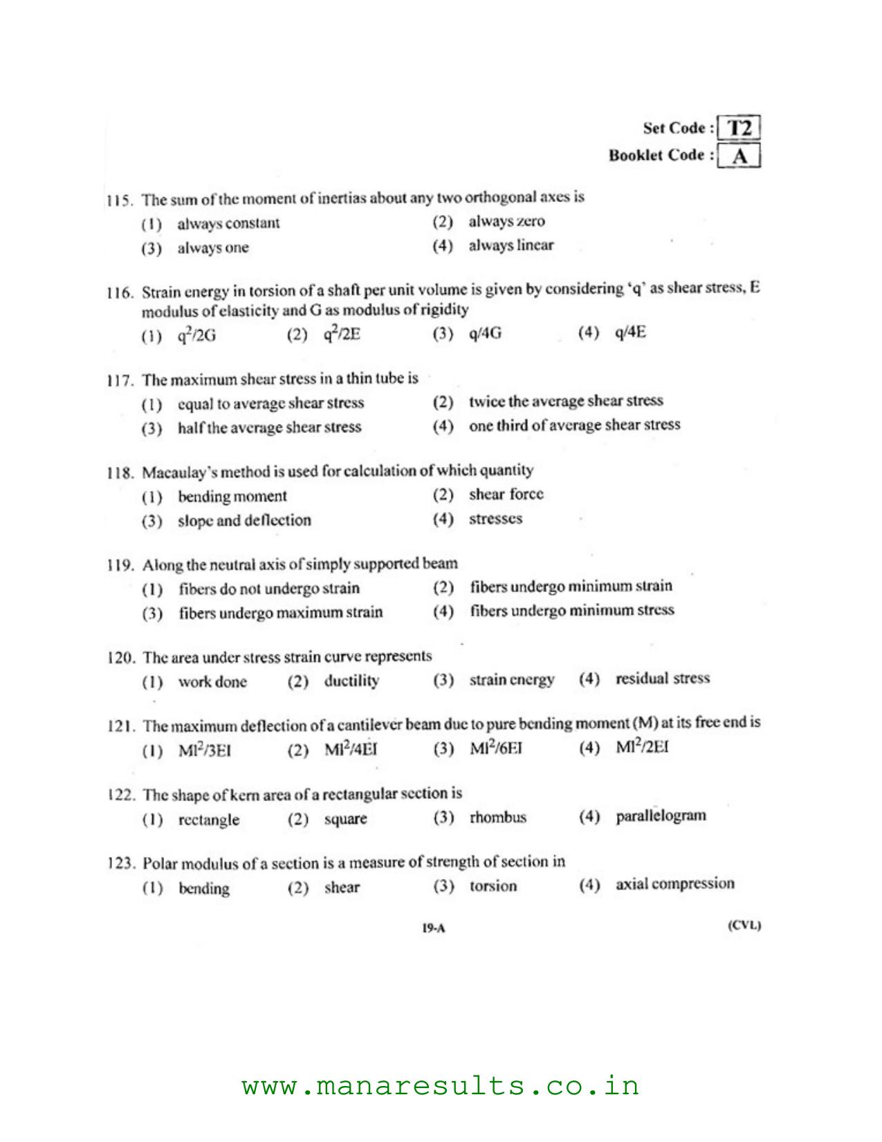 AP ECET 2016 Civil Engineering Old Previous Question Papers - Page 18