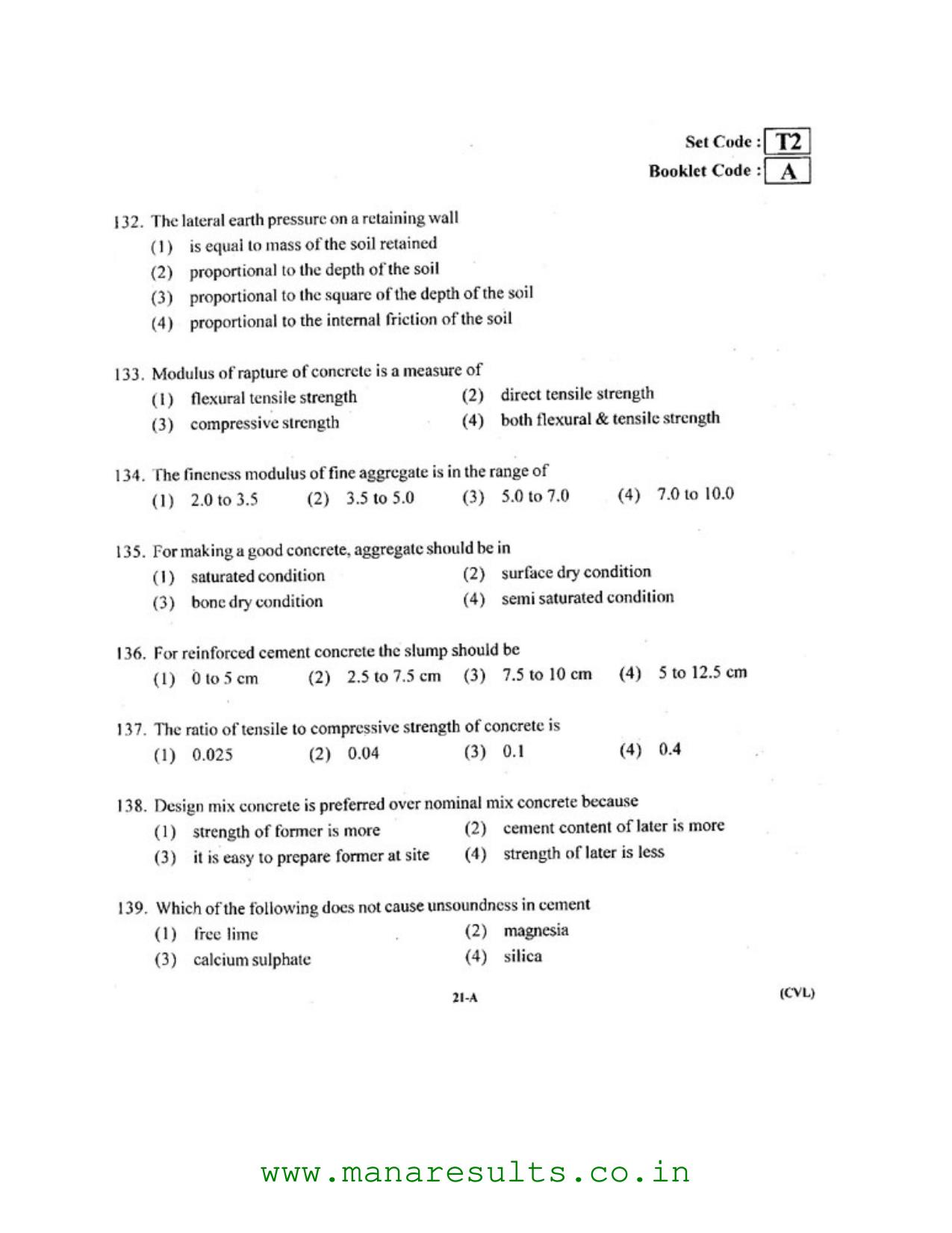 AP ECET 2016 Civil Engineering Old Previous Question Papers - Page 20