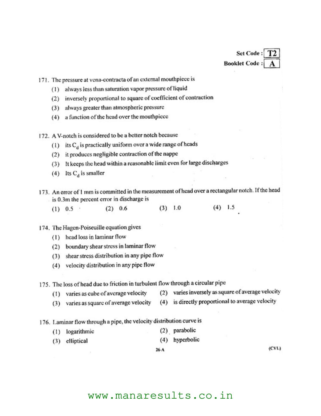 AP ECET 2016 Civil Engineering Old Previous Question Papers - Page 25
