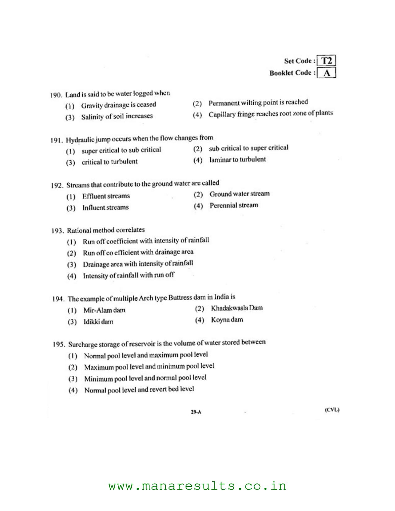 AP ECET 2016 Civil Engineering Old Previous Question Papers - Page 28