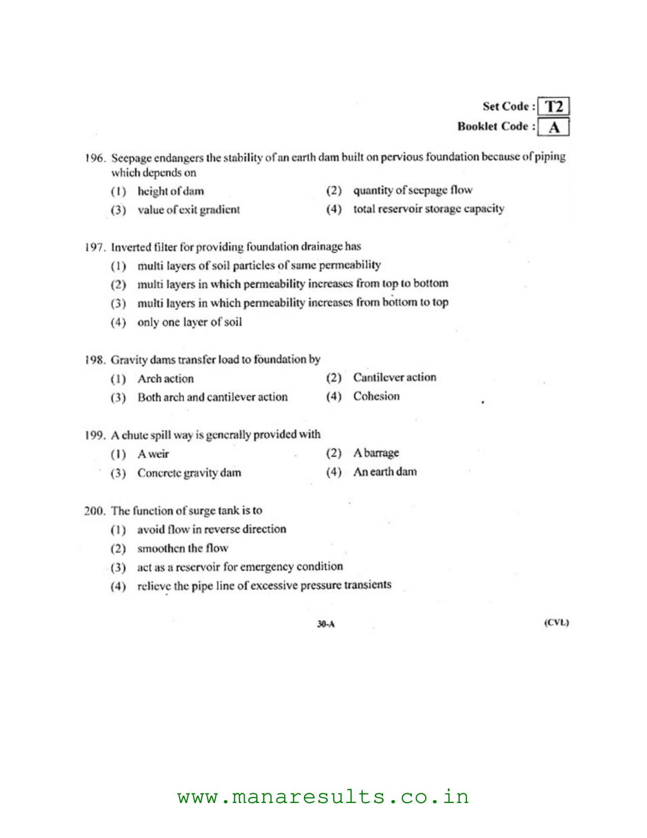 AP ECET 2016 Civil Engineering Old Previous Question Papers - Page 29