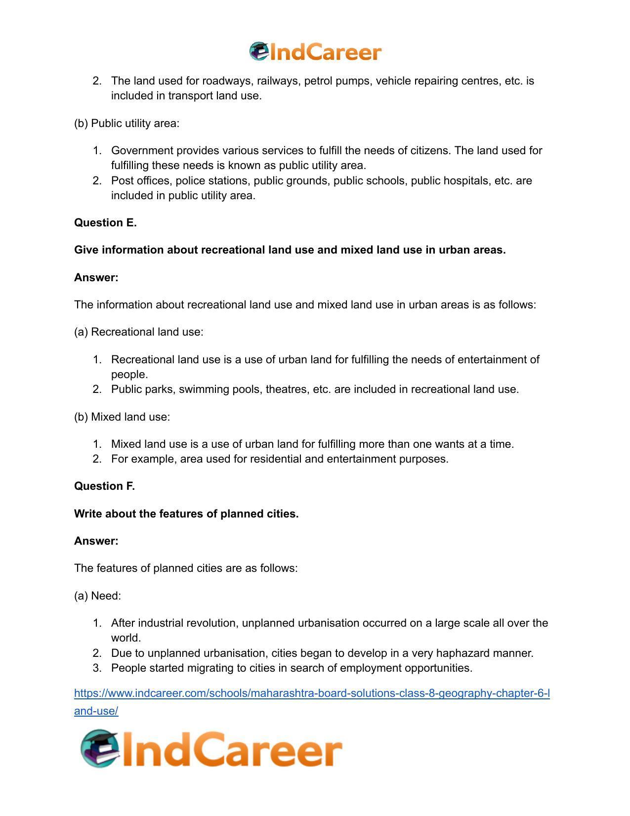 Maharashtra Board Solutions Class 8-Geography: Chapter 6- Land Use - Page 13