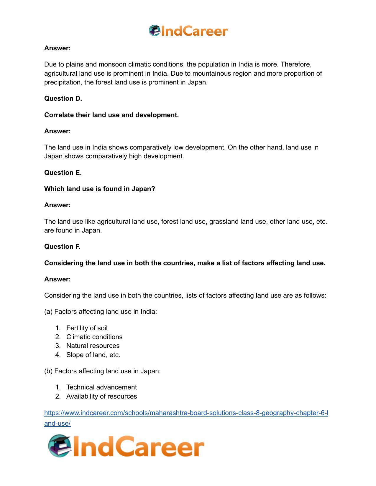 Maharashtra Board Solutions Class 8-Geography: Chapter 6- Land Use - Page 16