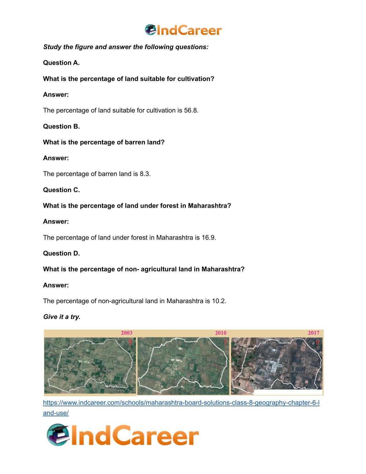 Maharashtra Board Solutions Class 8-Geography: Chapter 6- Land Use - Page 23