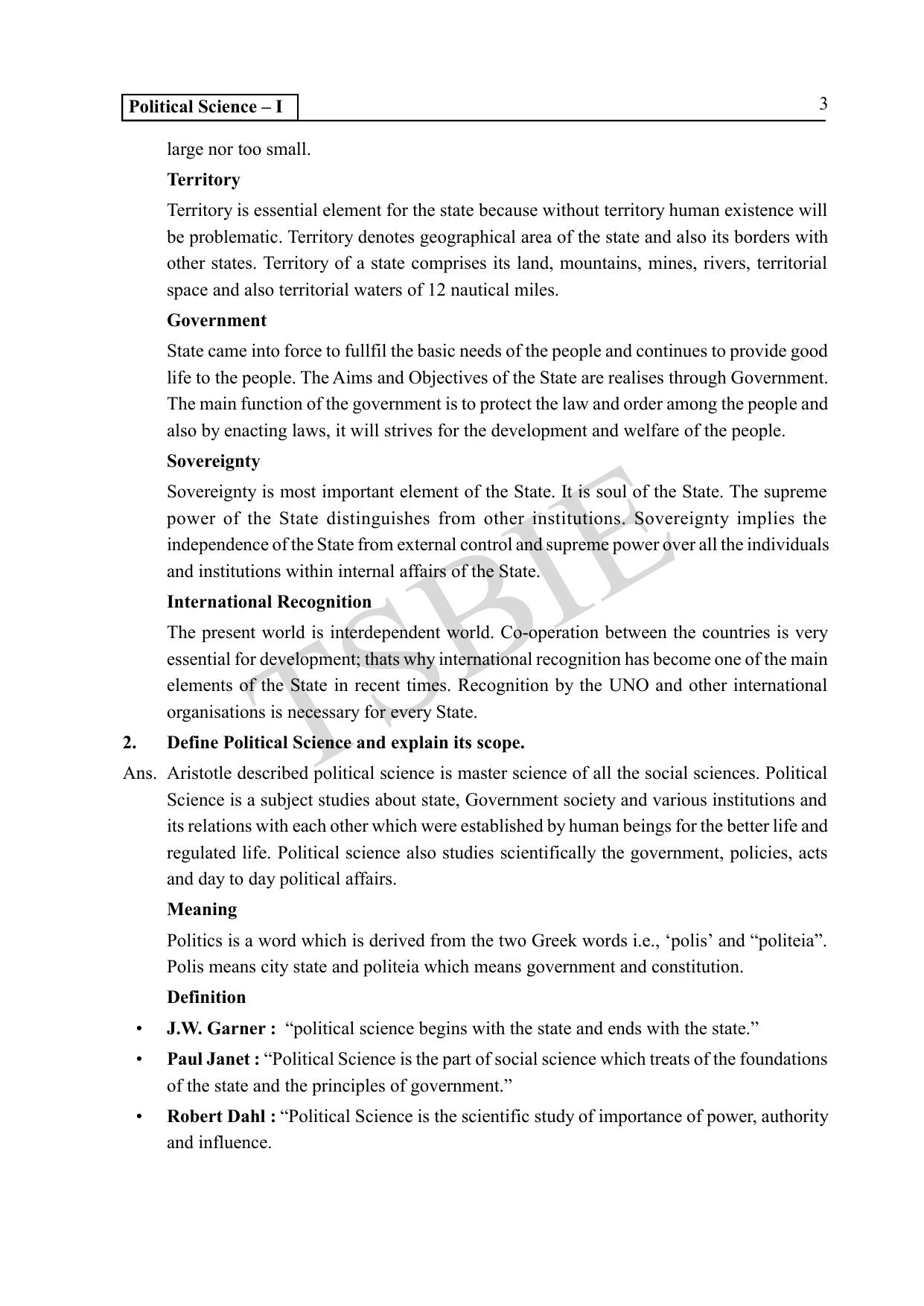 TS SCERT Inter 1st Year Political Science Path 1 (English Medium) Text Book - Page 8