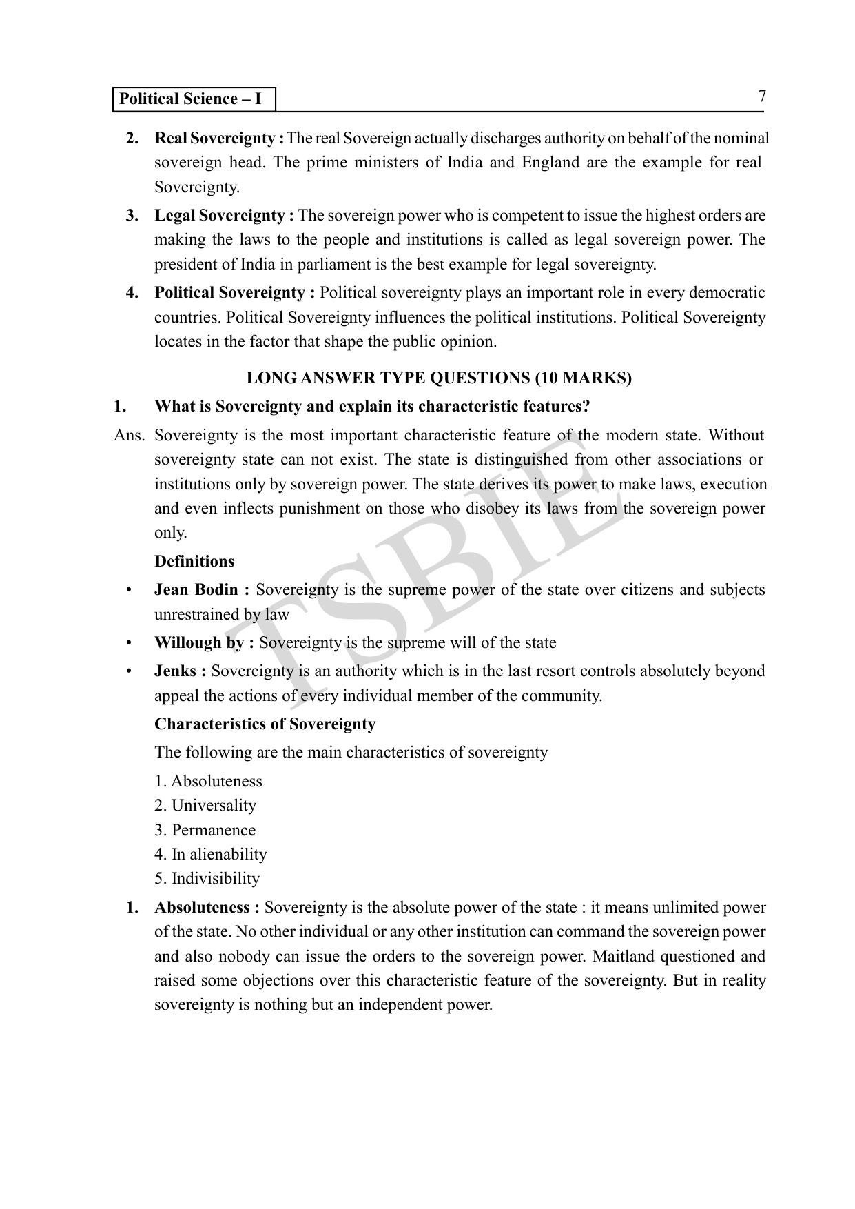 TS SCERT Inter 1st Year Political Science Path 1 (English Medium) Text Book - Page 12