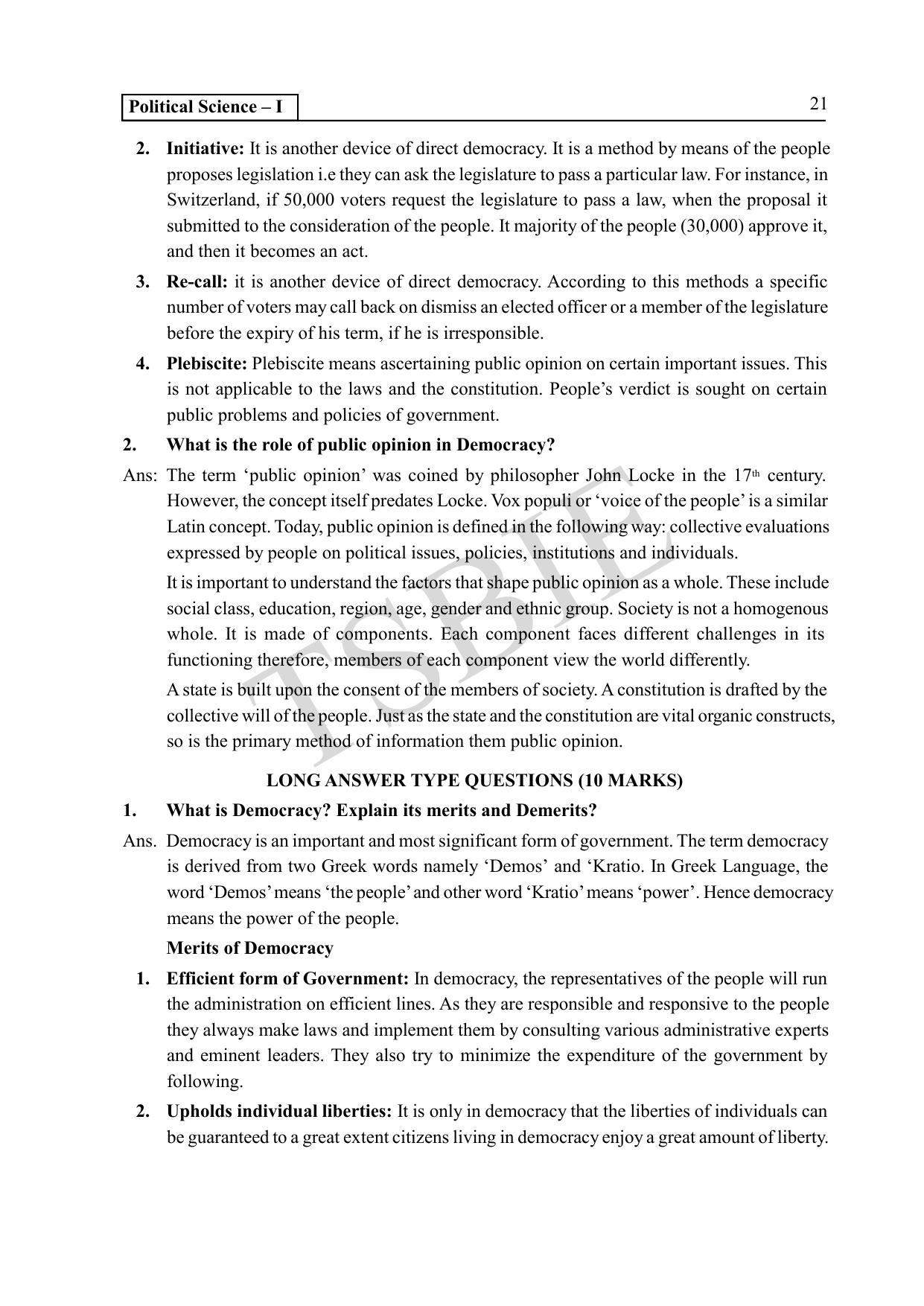 TS SCERT Inter 1st Year Political Science Path 1 (English Medium) Text Book - Page 26