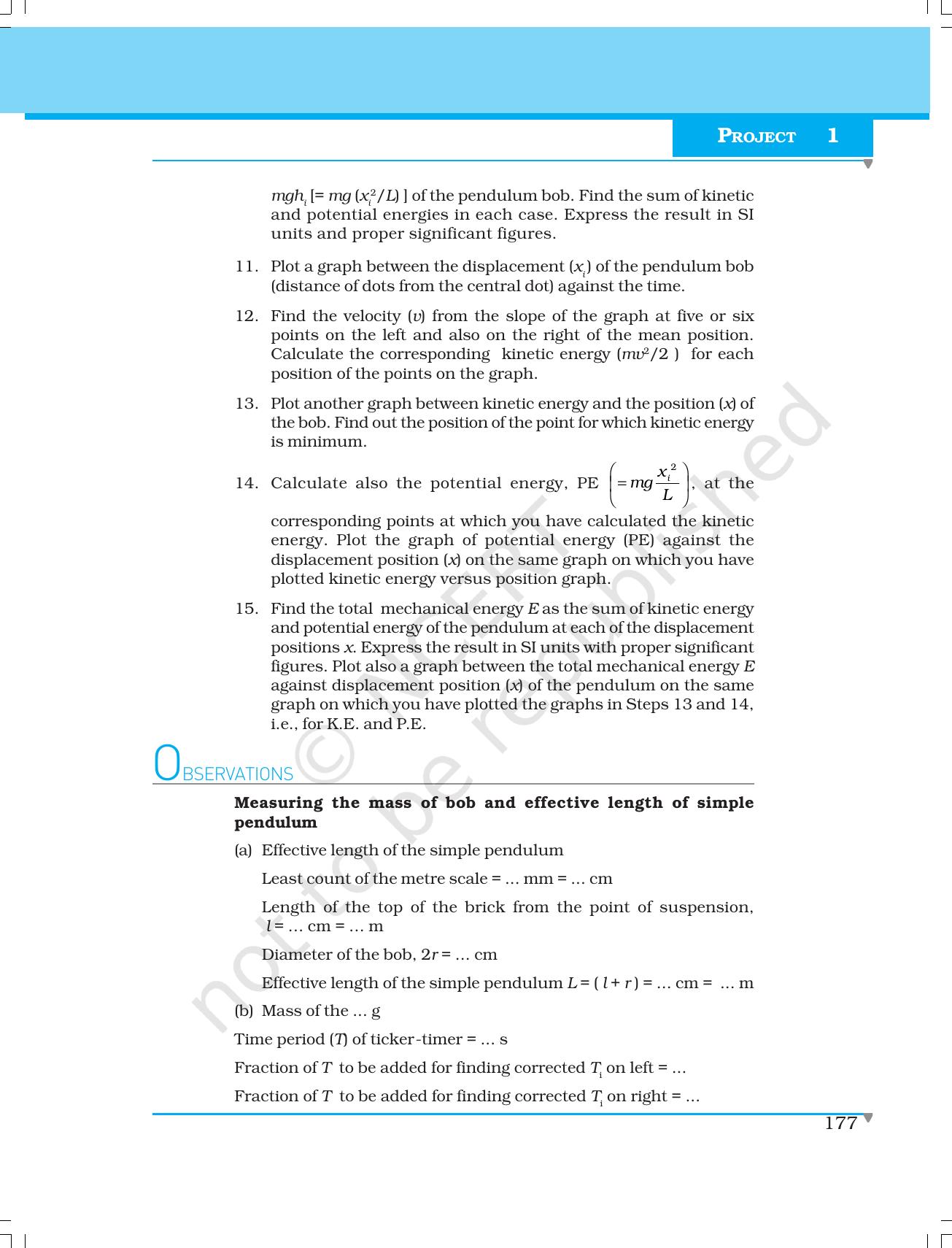 NCERT Laboratory Manuals for Class XI Physics - Projects (1 to 8) - Page 5