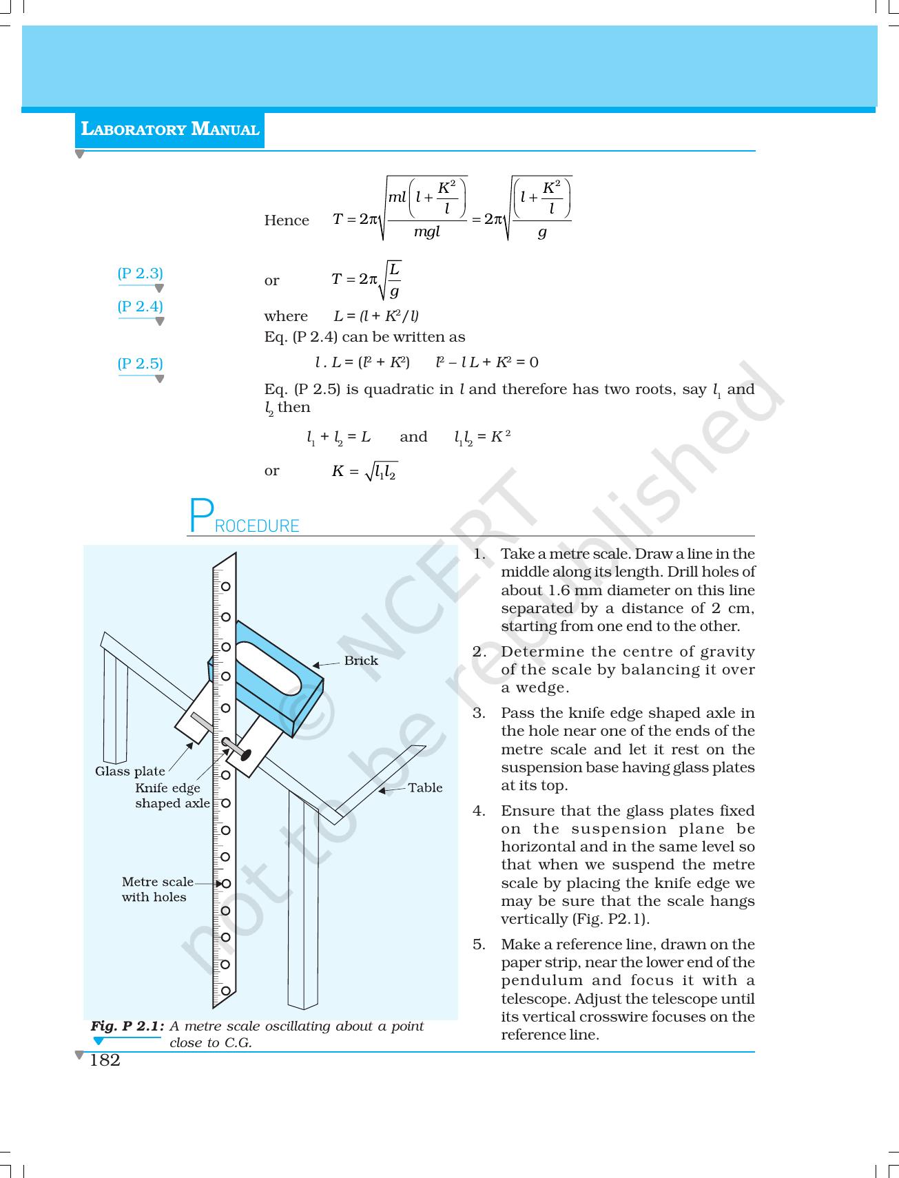 NCERT Laboratory Manuals for Class XI Physics - Projects (1 to 8) - Page 10