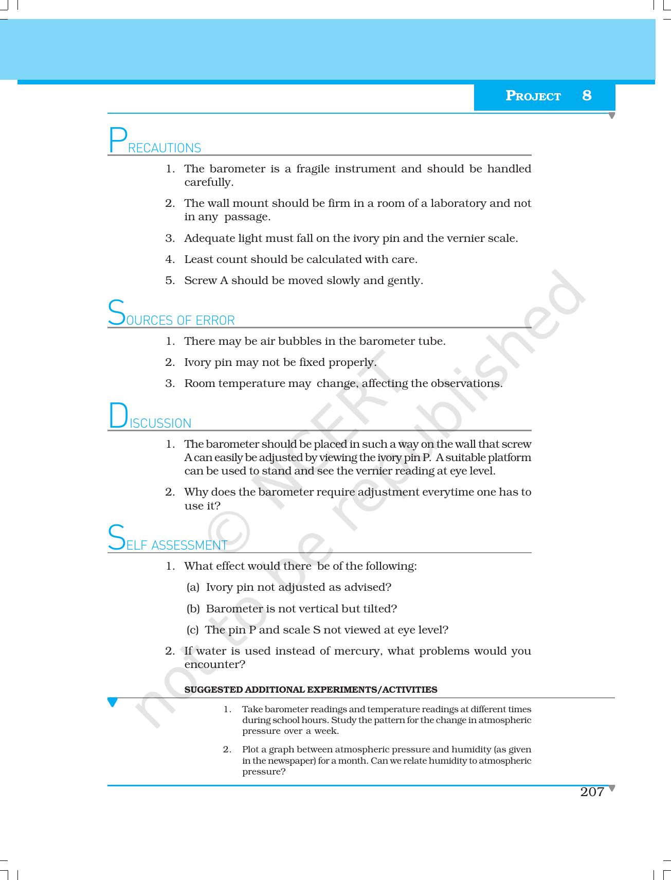 NCERT Laboratory Manuals for Class XI Physics - Projects (1 to 8) - Page 35