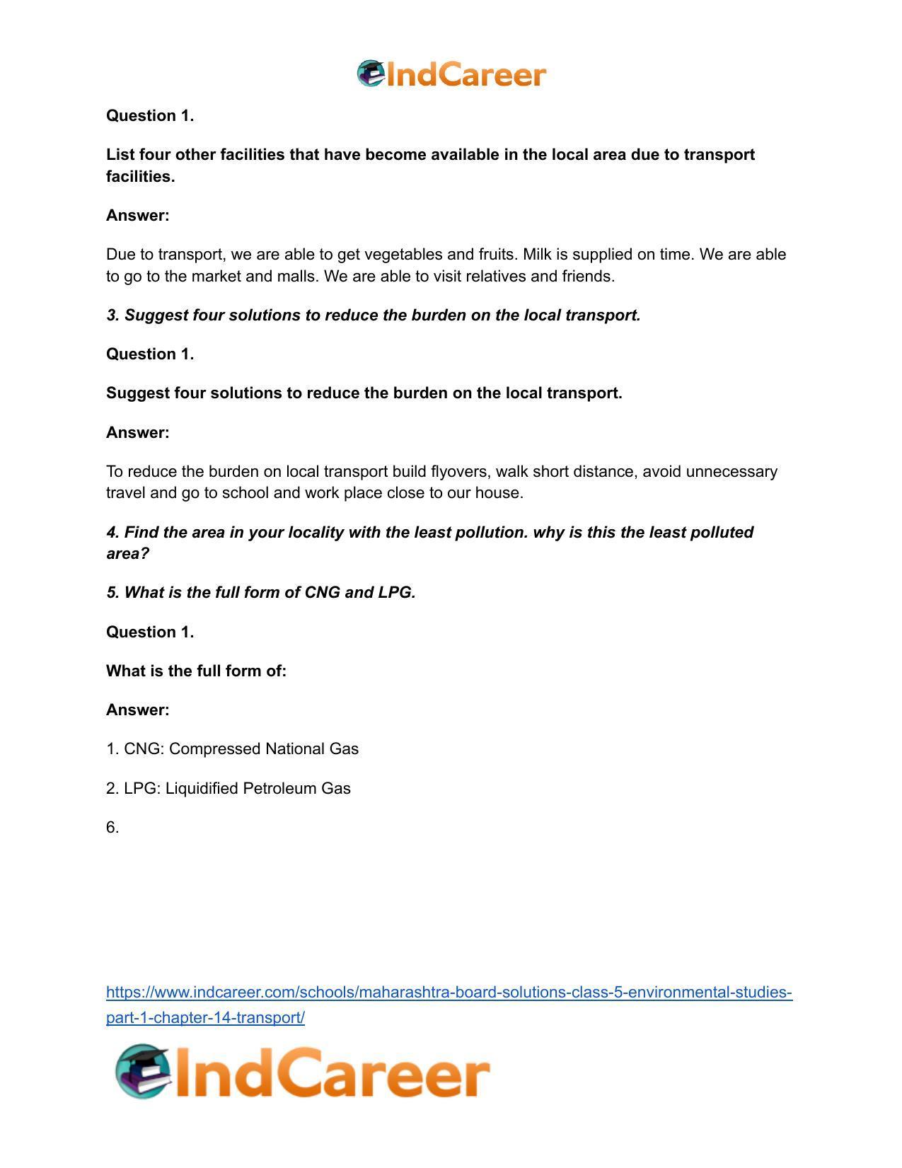 Maharashtra Board Solutions Class 5-Environmental Studies (Part 1): Chapter 14- Transport - Page 3