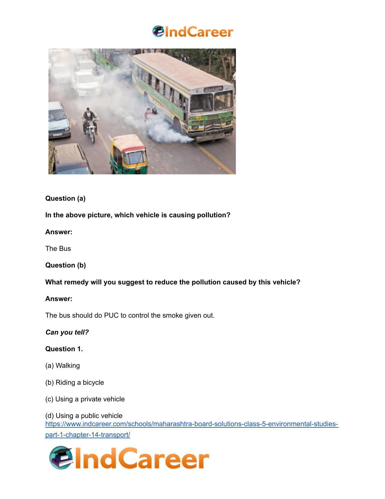 Maharashtra Board Solutions Class 5-Environmental Studies (Part 1): Chapter 14- Transport - Page 4