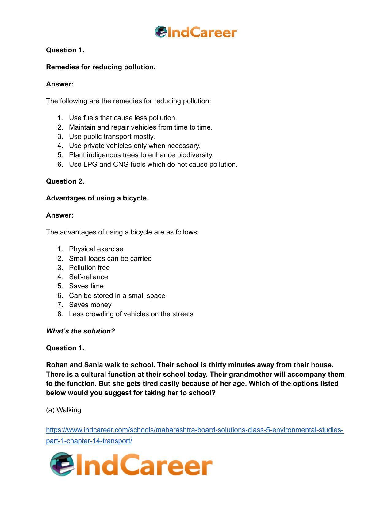 Maharashtra Board Solutions Class 5-Environmental Studies (Part 1): Chapter 14- Transport - Page 16