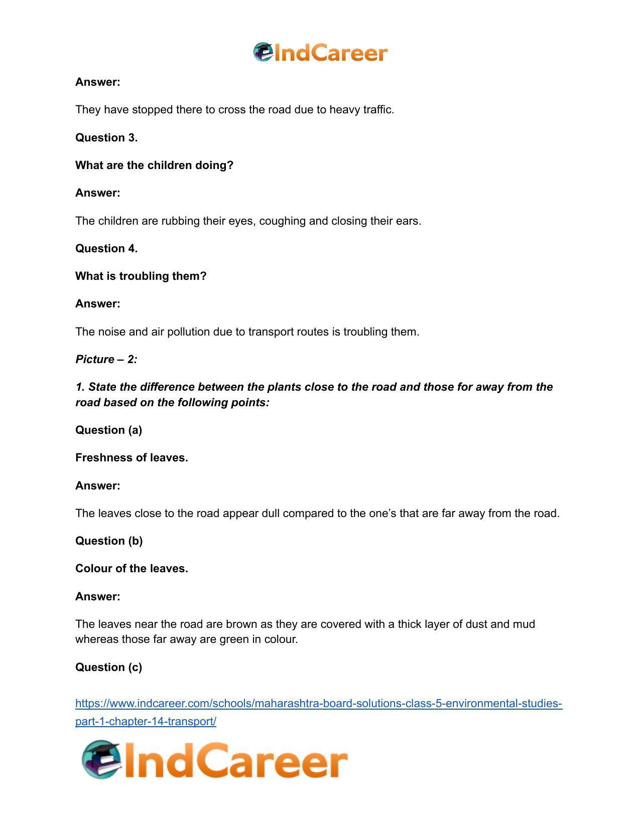 Maharashtra Board Solutions Class 5-Environmental Studies (Part 1): Chapter 14- Transport - Page 18