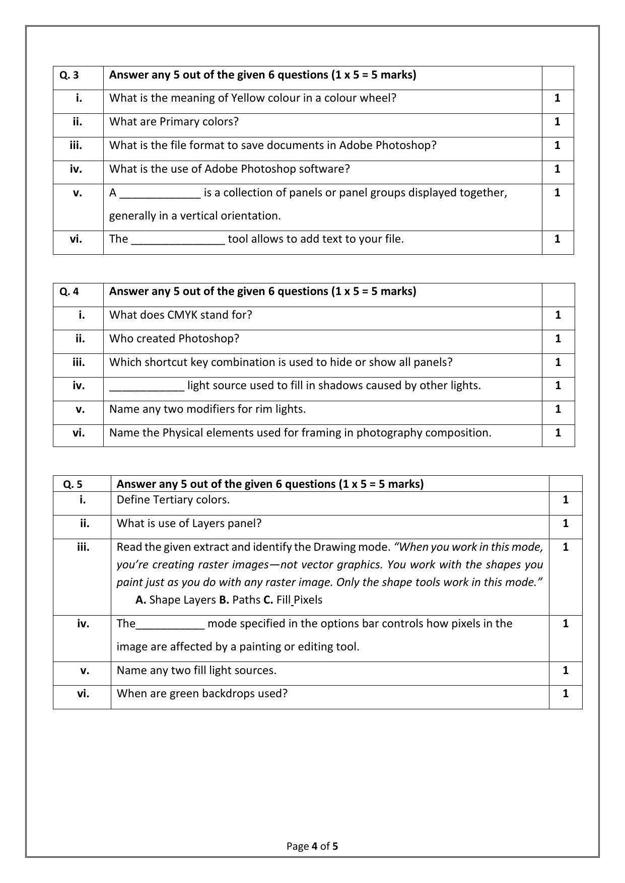 CBSE Class 9 Multi Media Skill Education-Sample Paper 2024 - Page 4