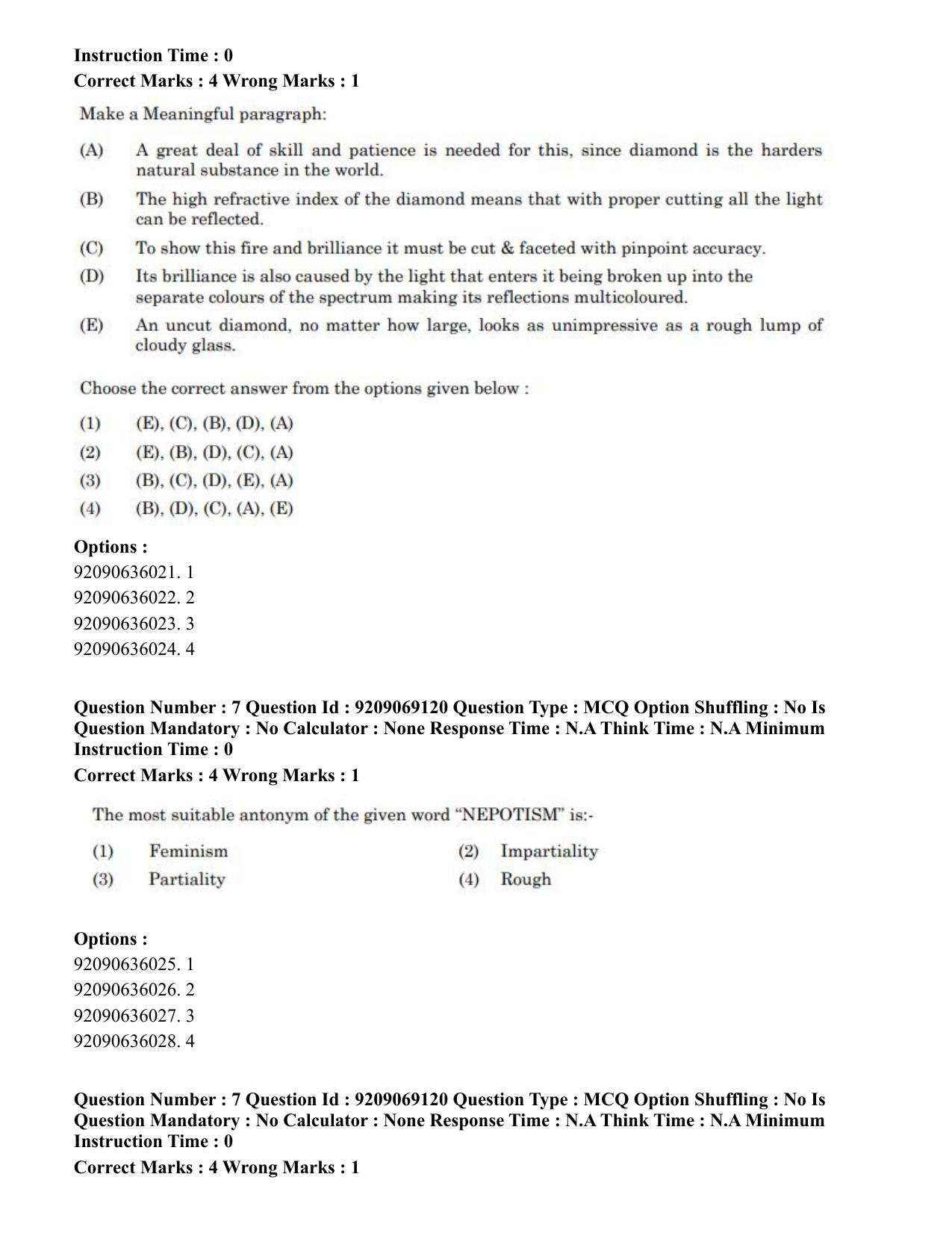 CUET PG 2023: LAQP28 – Pali (Eng.)-Shift 3 (08-06-2023) Question Paper - Page 10